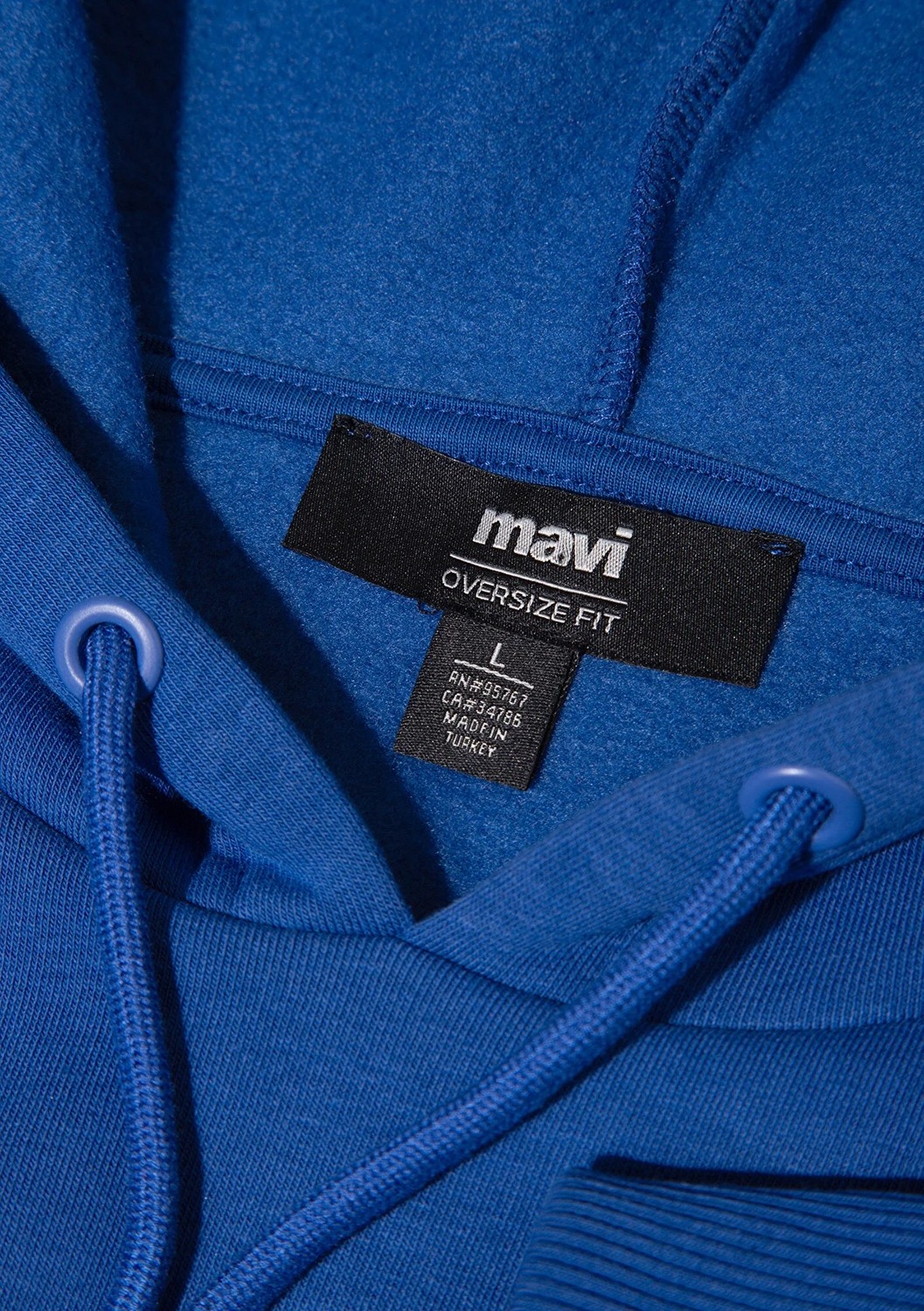 Mavi Logo Baskılı Kapüşonlu Mavi Sweatshirt 067149-70907 görsel 7