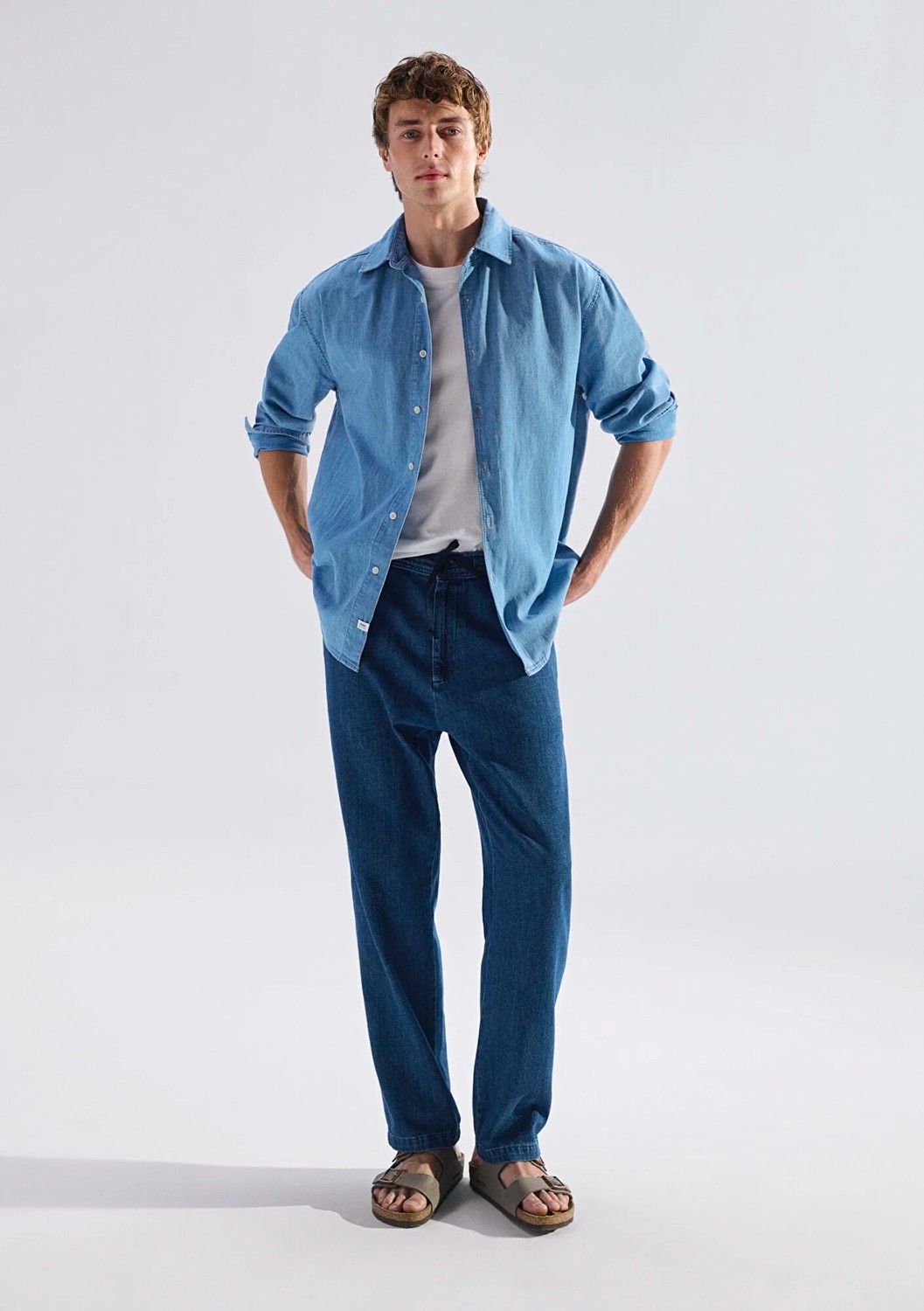 Mavi Andros Mavi Edition Indigo Mavisi Keten Karışımlı Jean Pantolon 0021045-A3880