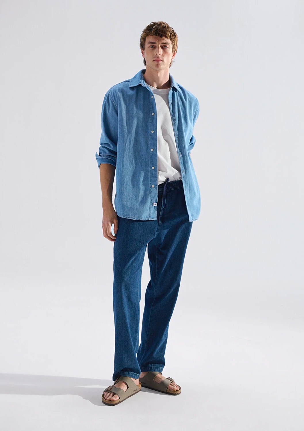 Mavi Andros Mavi Edition Indigo Mavisi Keten Karışımlı Jean Pantolon 0021045-A3880 görsel 2