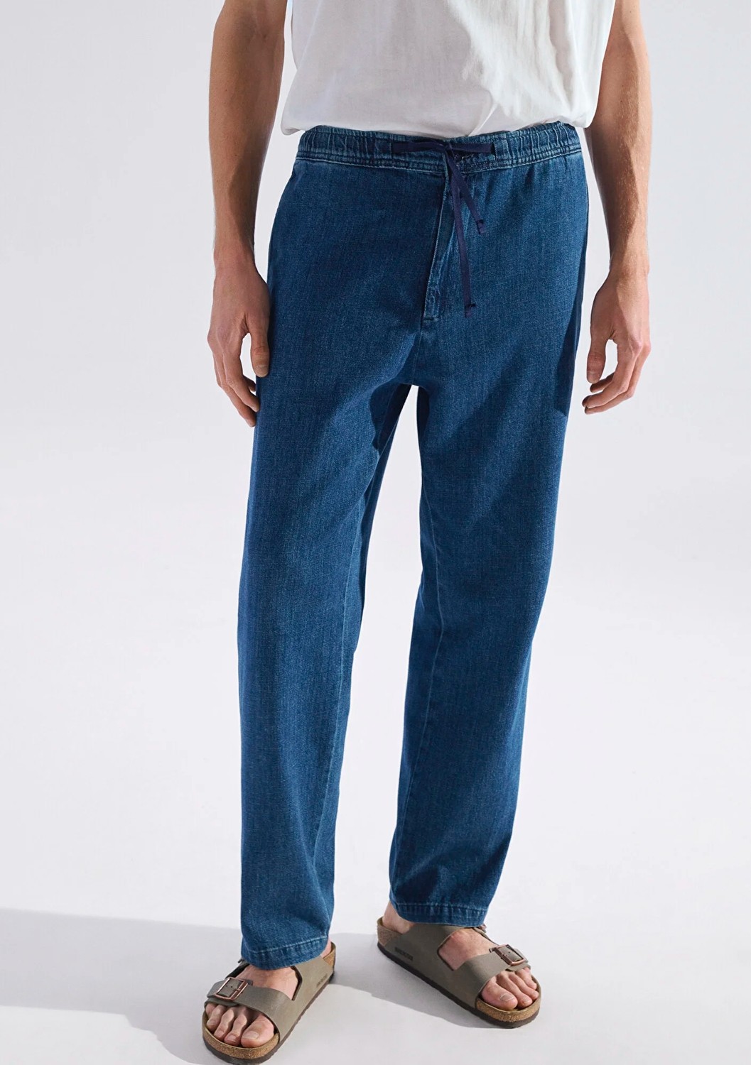 Mavi Andros Mavi Edition Indigo Mavisi Keten Karışımlı Jean Pantolon 0021045-A3880 görsel 3