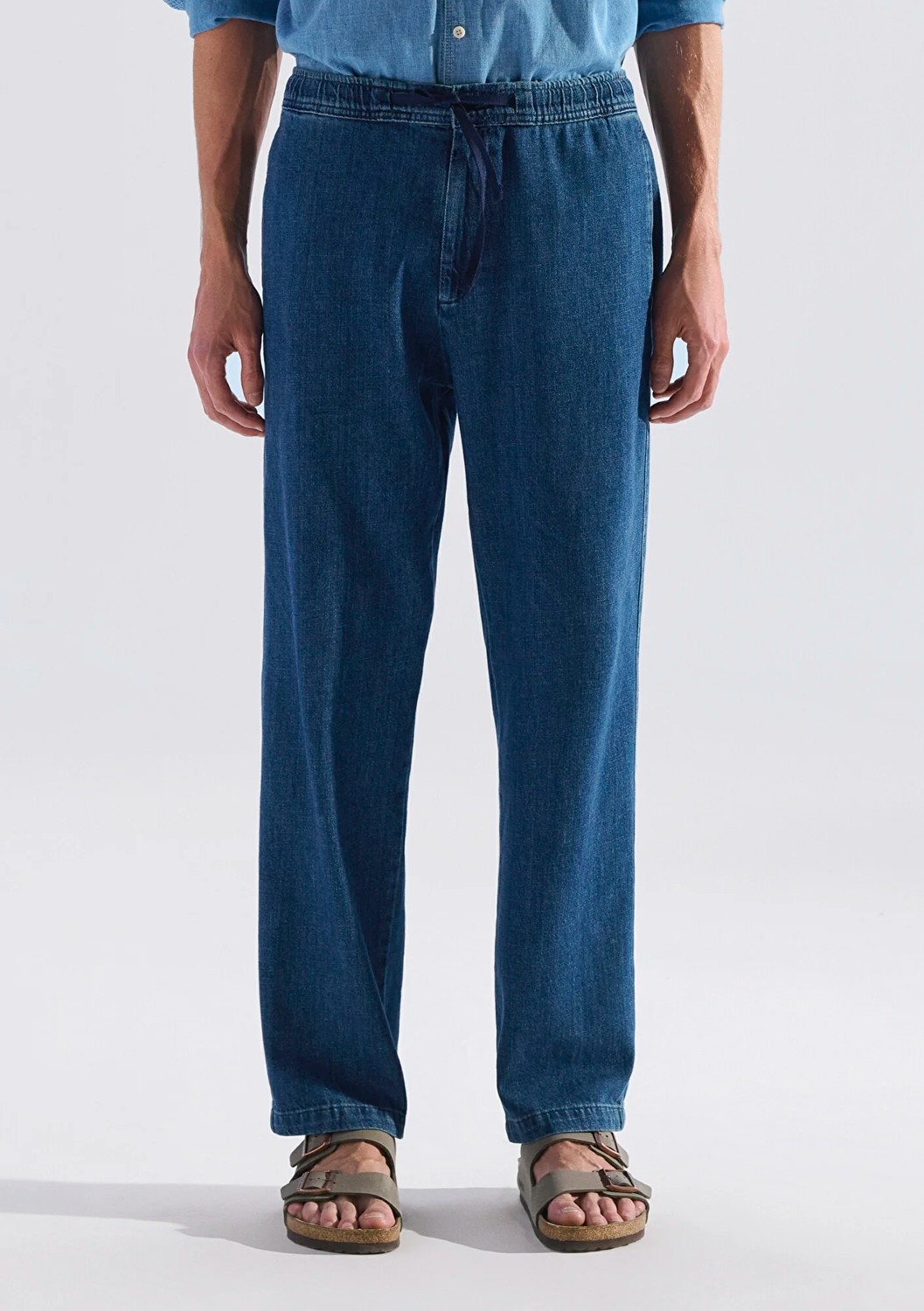 Mavi Andros Mavi Edition Indigo Mavisi Keten Karışımlı Jean Pantolon 0021045-A3880 görsel 5