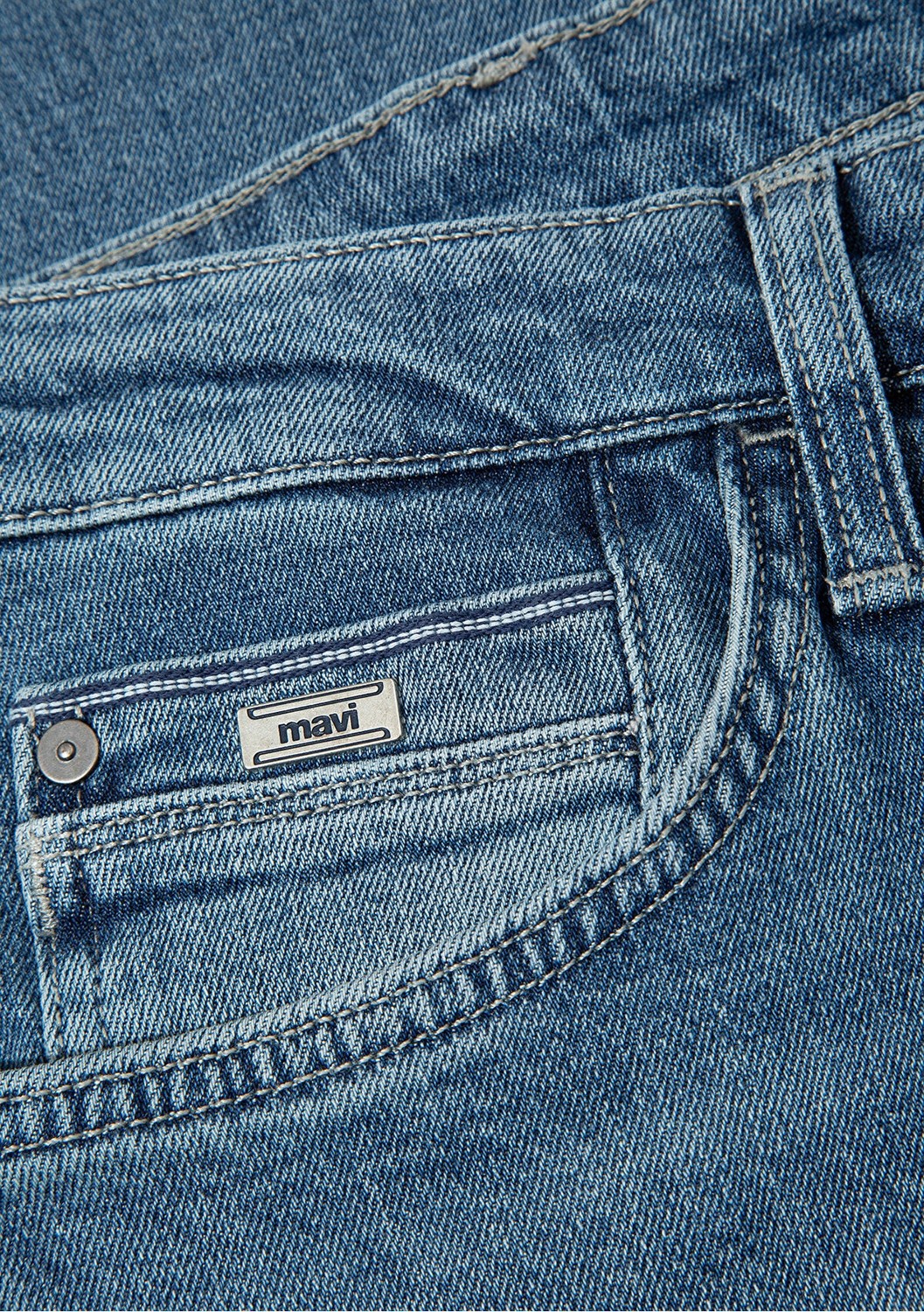 Mavi Hasan Premium Blue Vintage Indigo Mavisi Jean Pantolon 0006690654 görsel 4