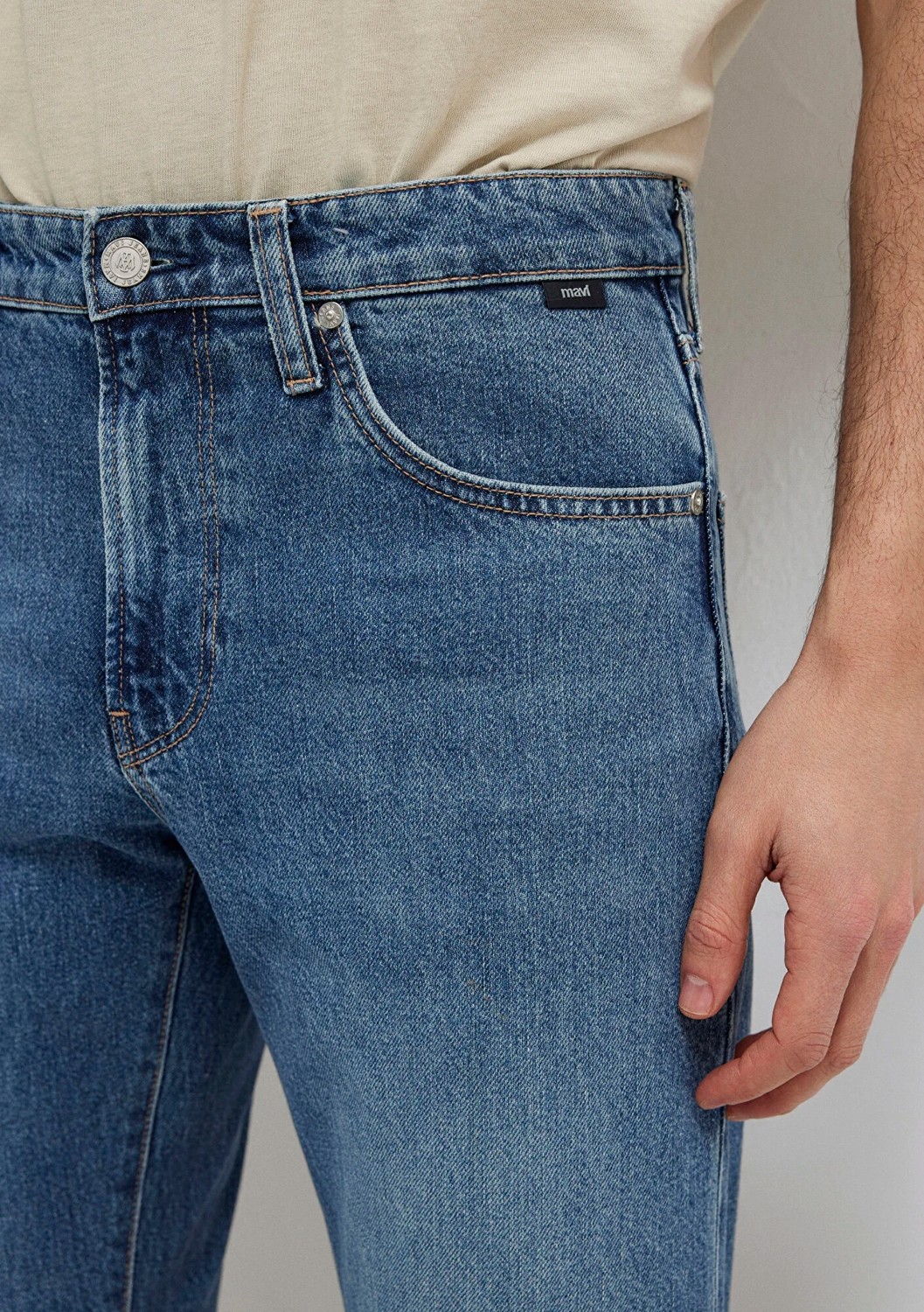 Mavi London Classic Denim Koyu Mavi Jean Pantolon 0010172-A1724 görsel 7