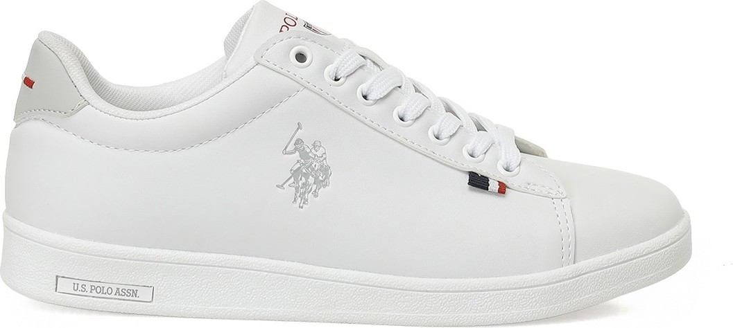 U.S. Polo Assn. Franco 5pr Beyaz Kadın Sneaker Düz Taban Suni Deri Konforlu Tasarım