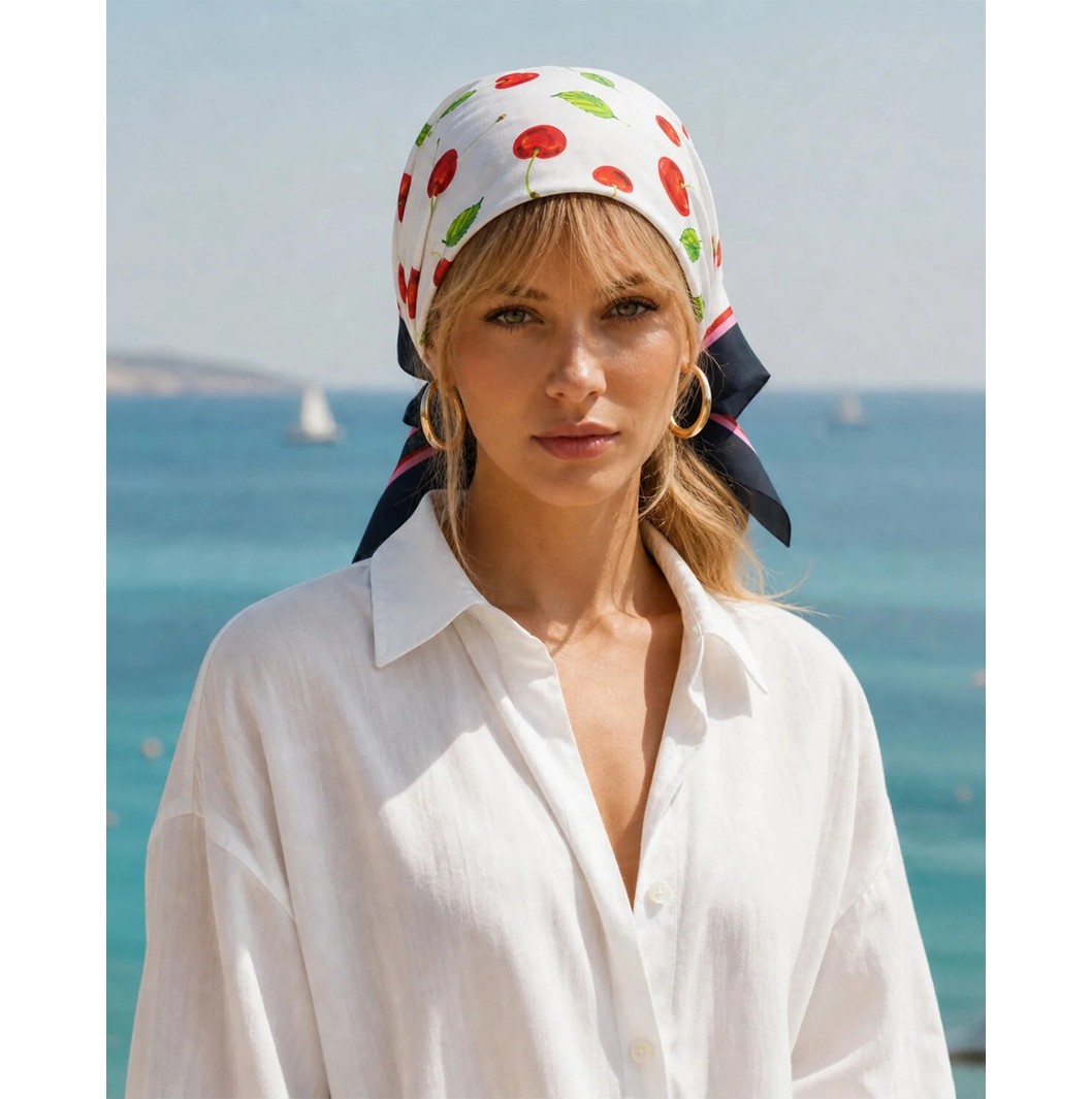 Tarzını Seç Siyah Queen Fular / Bandana / Aksesuar / Şal / Eşarp 70X70 görsel 8