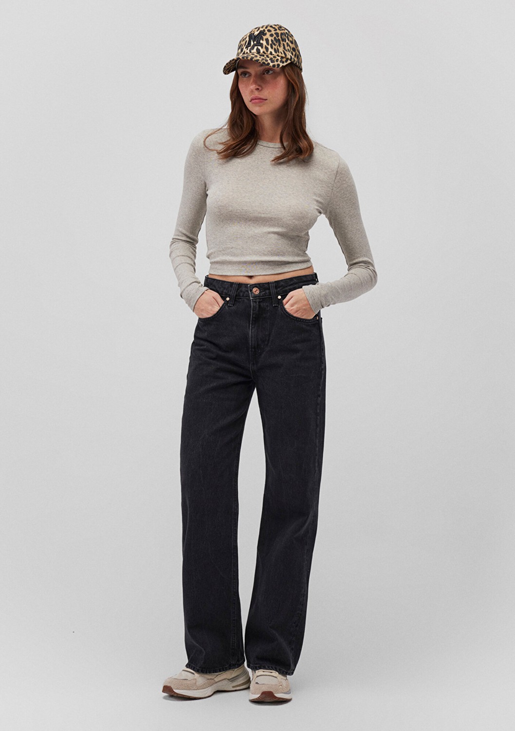 Mavi Victoria Classic Denim Antrasit Smoke Jean Pantolon 101072-82298 görsel 2