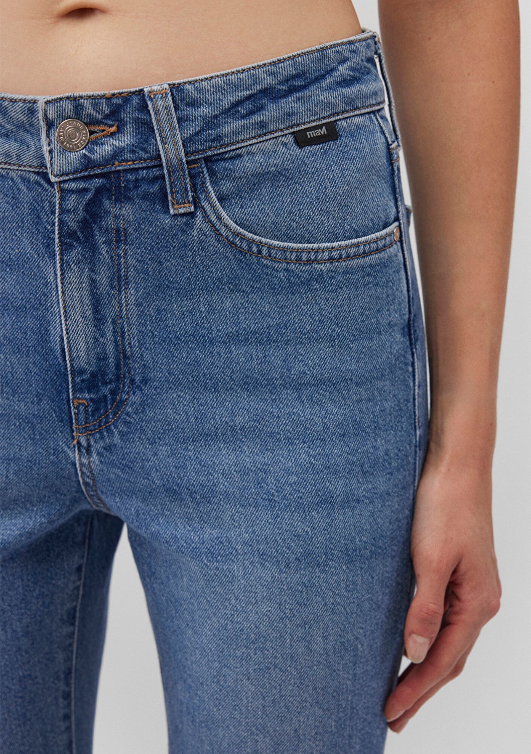 Mavi Bliss Real Blue Gölgeli Indigo Mavisi Jean Pantolon 101437-80890 görsel 5