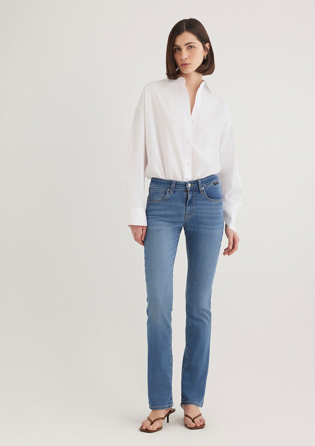 Mavi Mona Gold Klasik Gölgeli Indigo Mavisi Jean Pantolon 1049784195 görsel 3