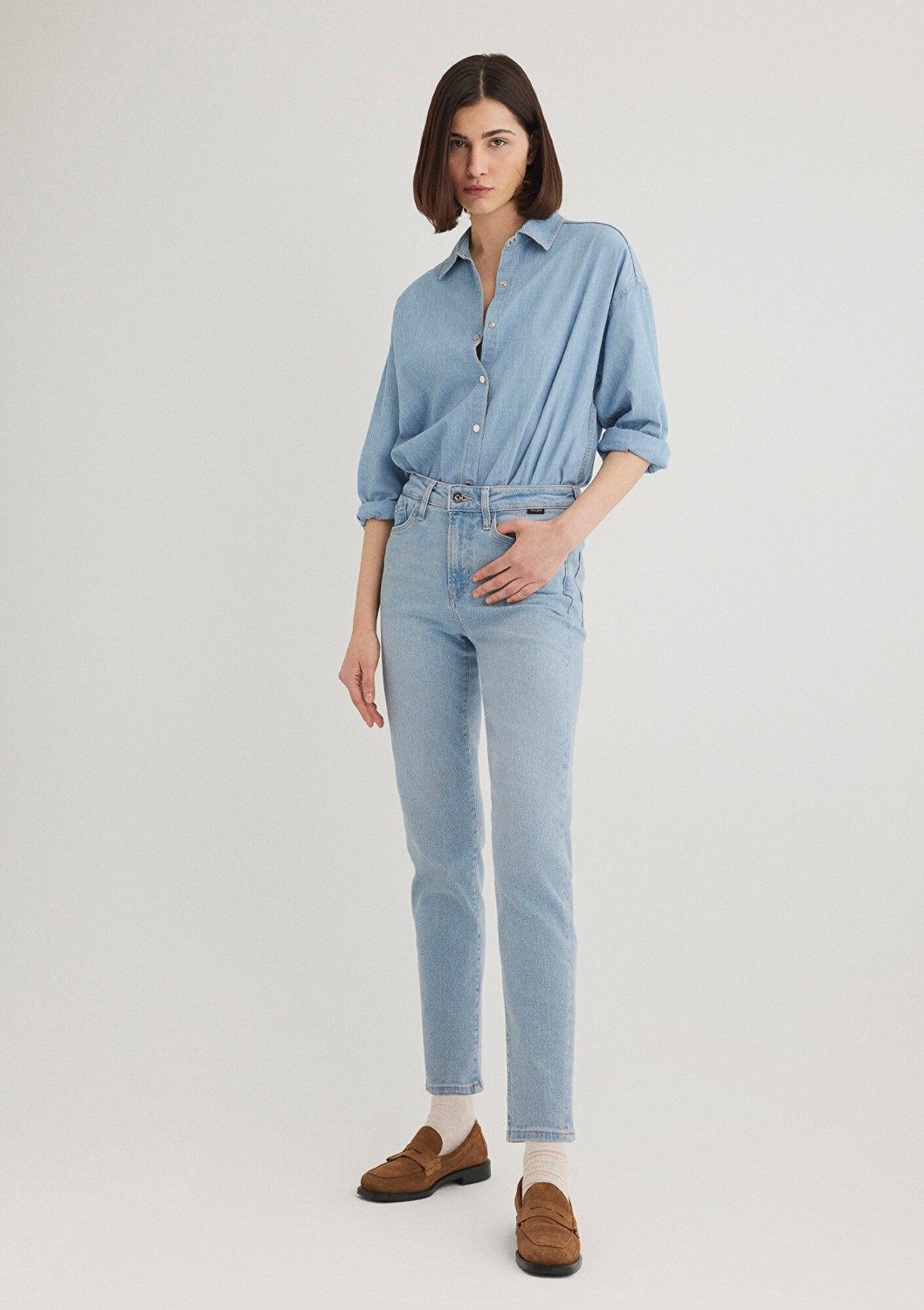 Mavi Cindy Gold Shape Açık Mavi Jean Pantolon 100277-84410 görsel 3