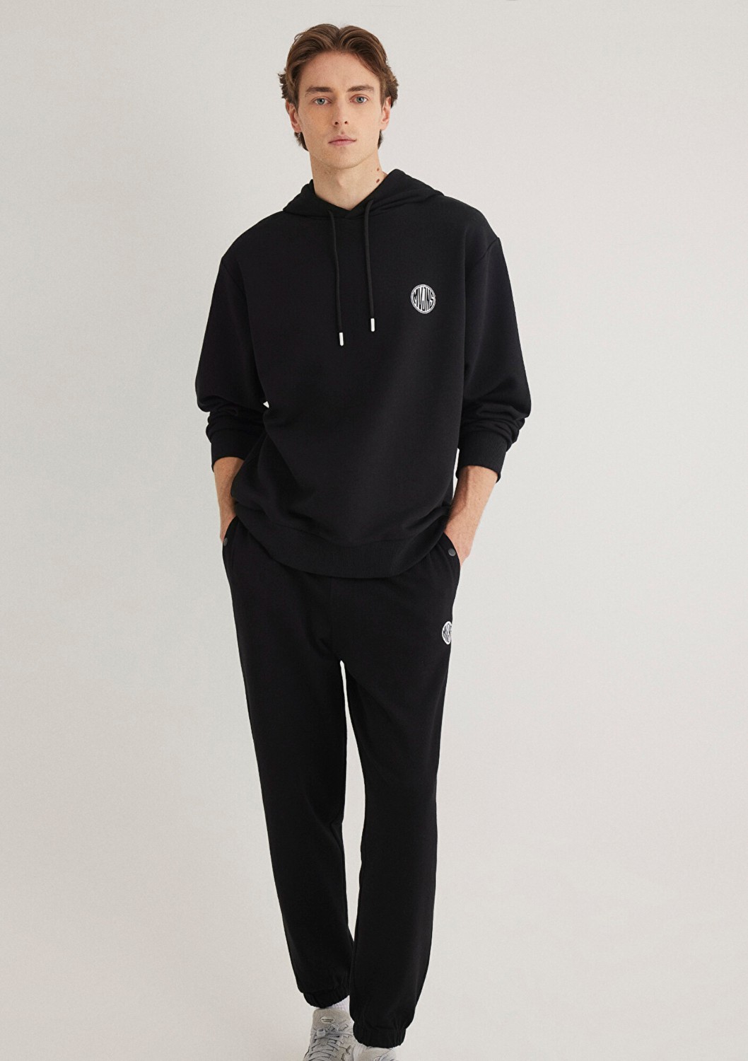 Mavi MVJNS Logo Baskılı Kapüşonlu Siyah Sweatshirt 0611786-900