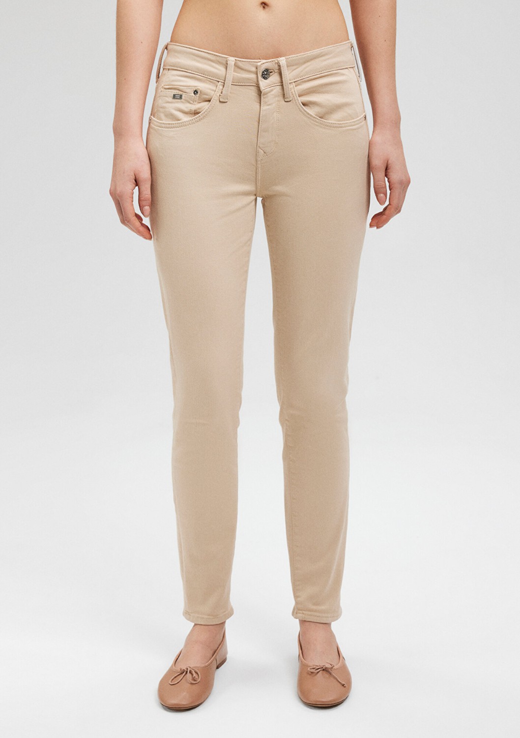 Mavi Ada Mavi Premium Krem Gabardin Pantolon 1020586447 görsel 2