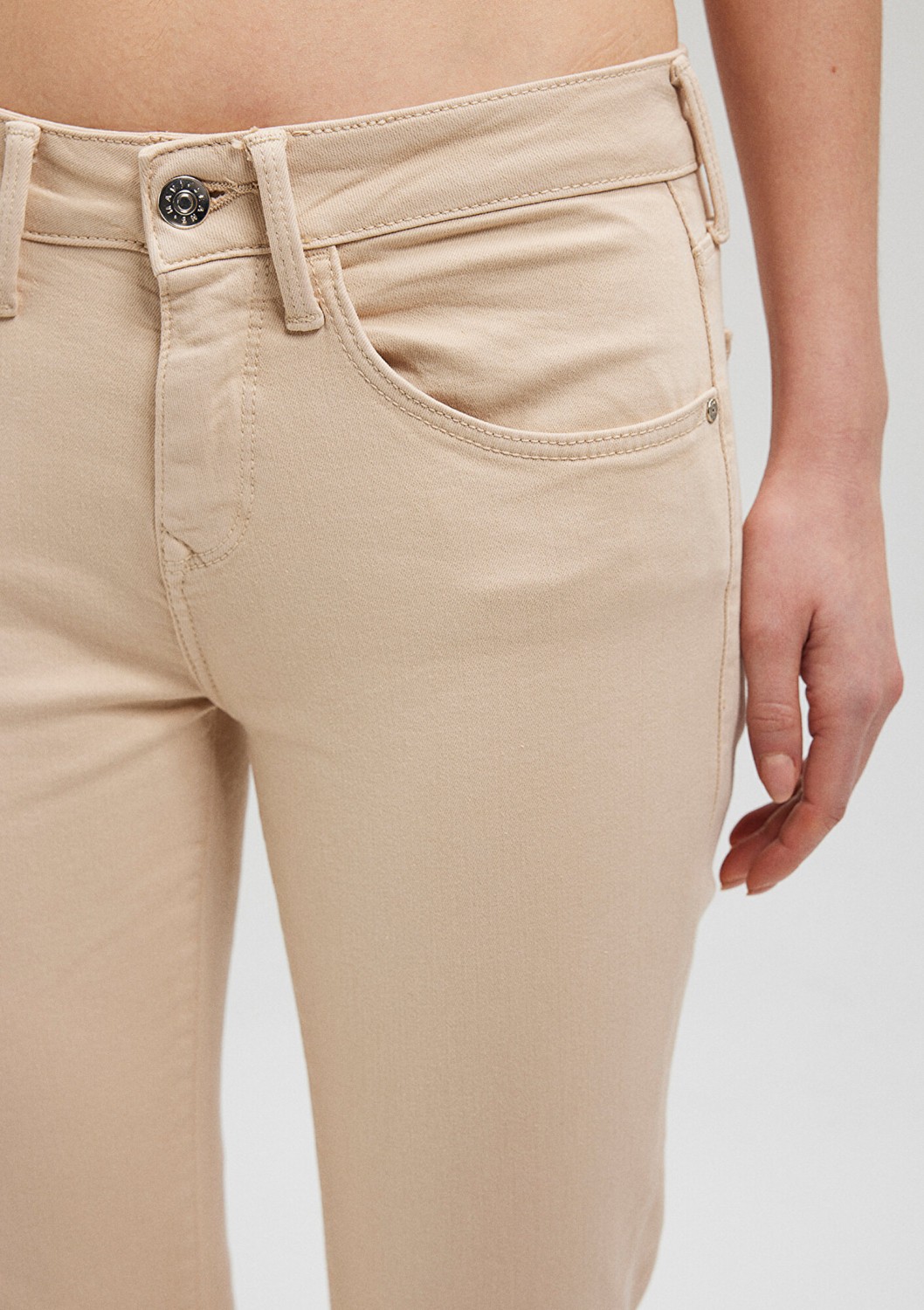 Mavi Ada Mavi Premium Krem Gabardin Pantolon 1020586447 görsel 4