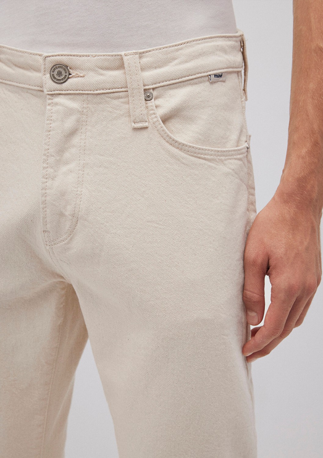 Mavi Milan Classic Denim Ekru Jean Pantolon 0081087654 görsel 5