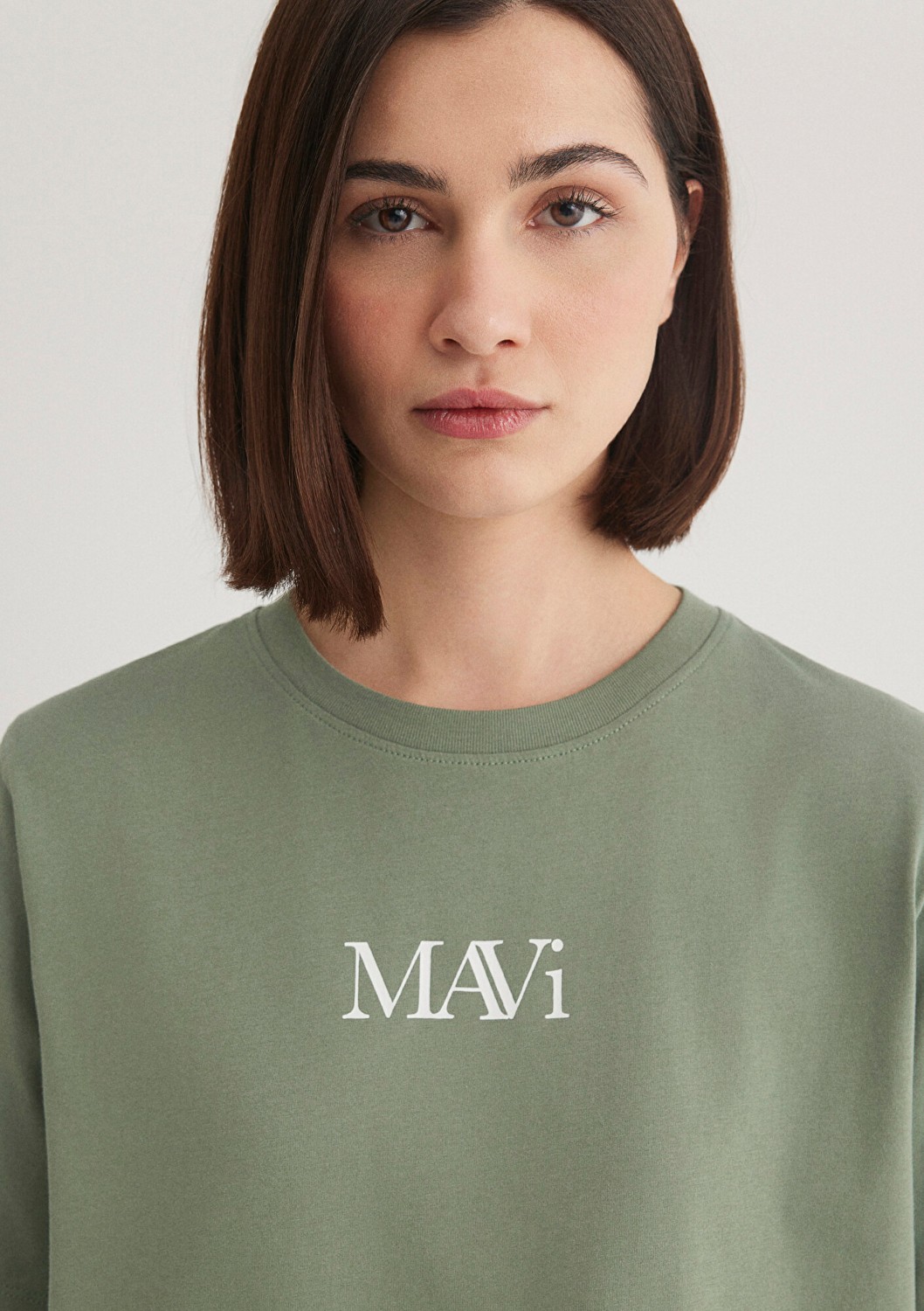 Mavi Logo Baskılı Yeşil Tişört 1611594-81976 görsel 5