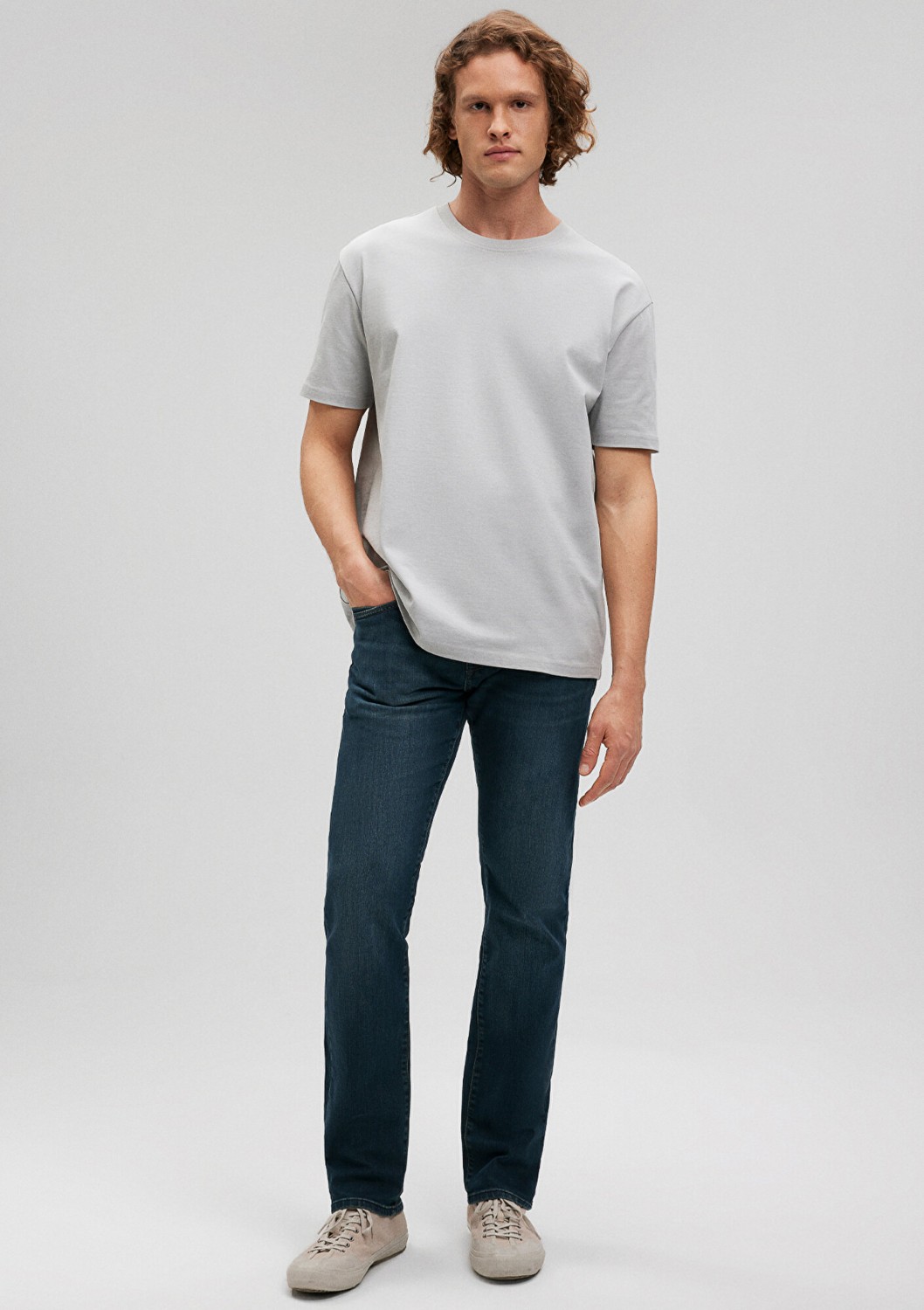 Mavi Marcus Mavi Premium Puslu Koyu Mavi Jean Pantolon 0035128946