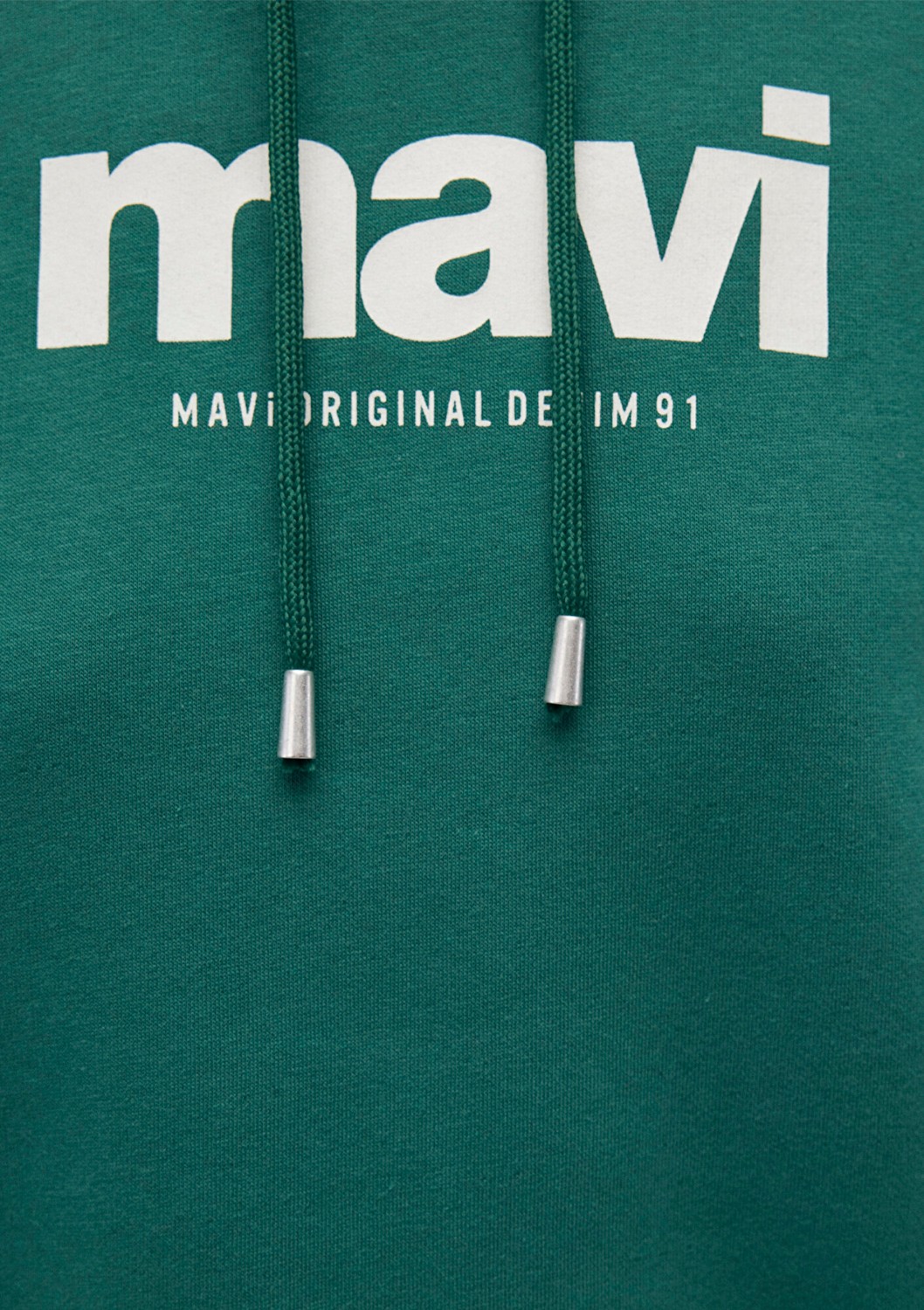 Mavi Logo Baskılı Kapüşonlu Yeşil Sweatshirt 168334-71874 görsel 6