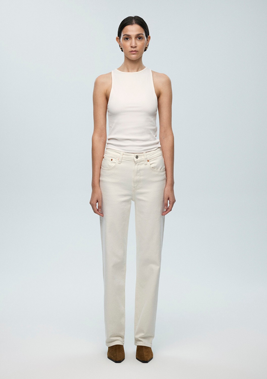 Mavi Sky Classic Denim Ekru Jean Pantolon 1010627-88689 görsel 3