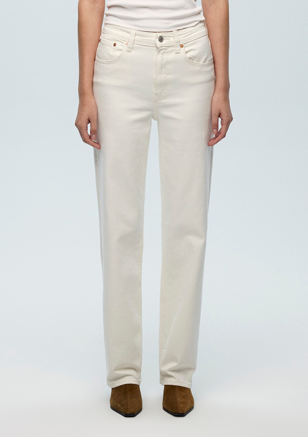 Mavi Sky Classic Denim Ekru Jean Pantolon 1010627-88689 görsel 4