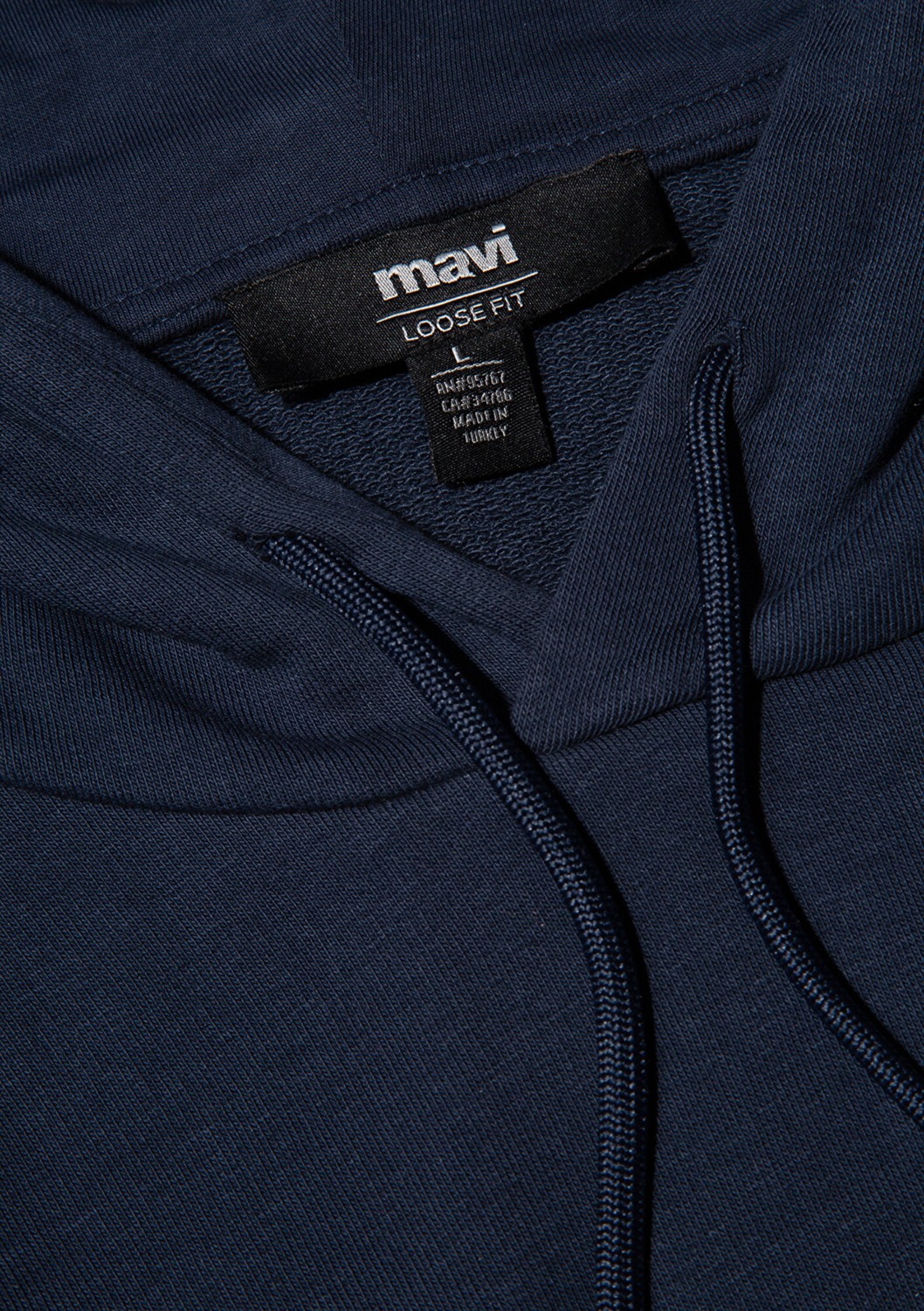 Mavi MVJNS Logo Baskılı Kapüşonlu Lacivert Sweatshirt 0611786-70490 görsel 5