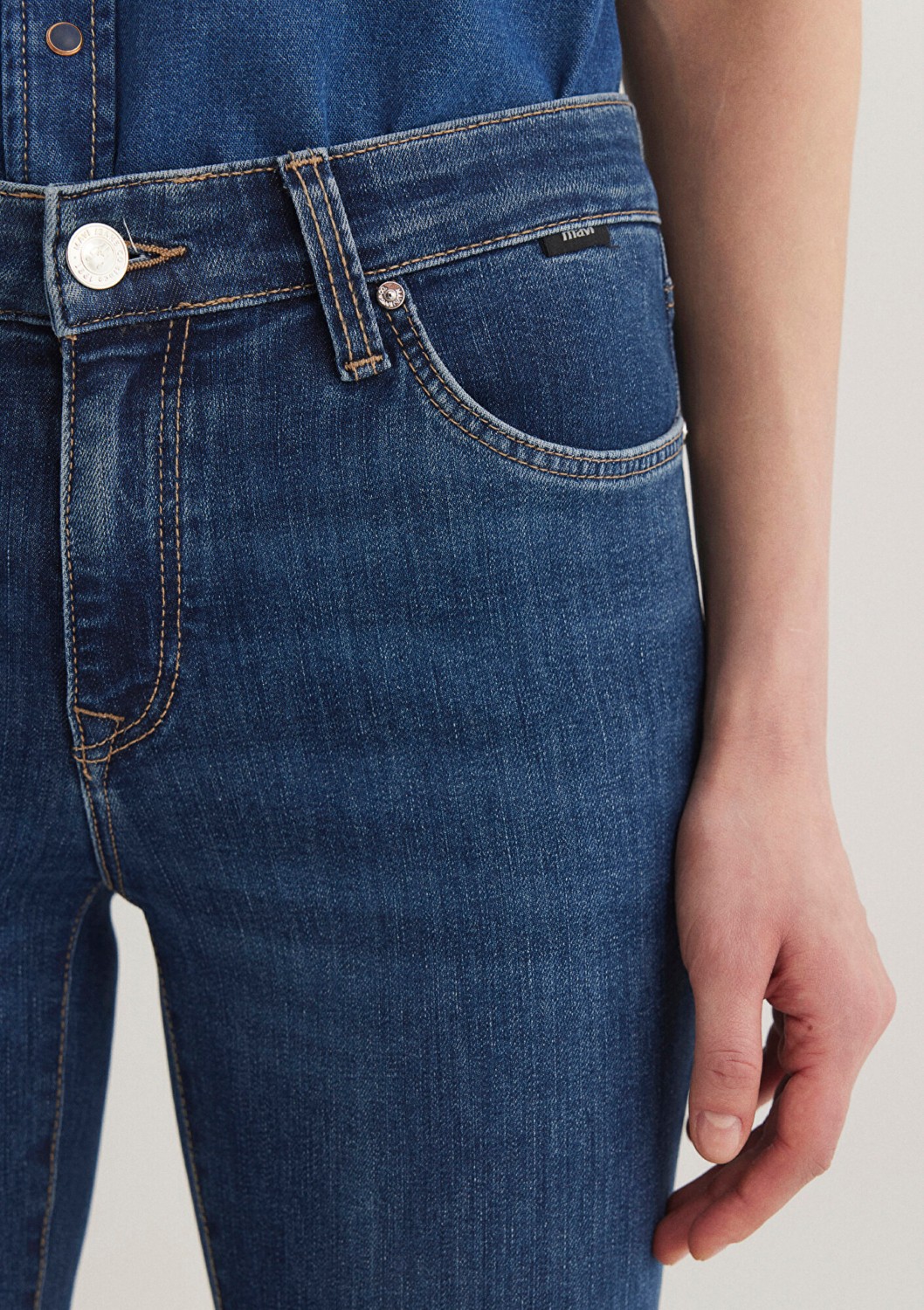 Mavi Molly Everyday Vintage Koyu Mavi Jean Pantolon 1013683047 görsel 5