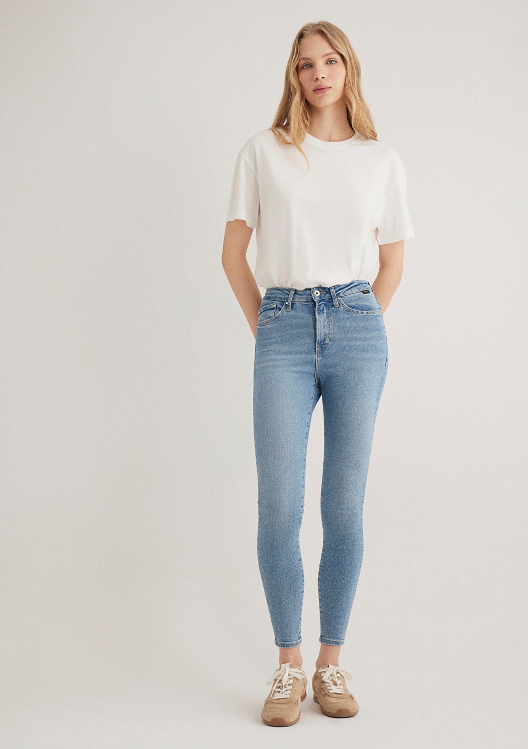 Mavi Serenay Gold Shape Puslu Indigo Mavisi Jean Pantolon 100980-80533