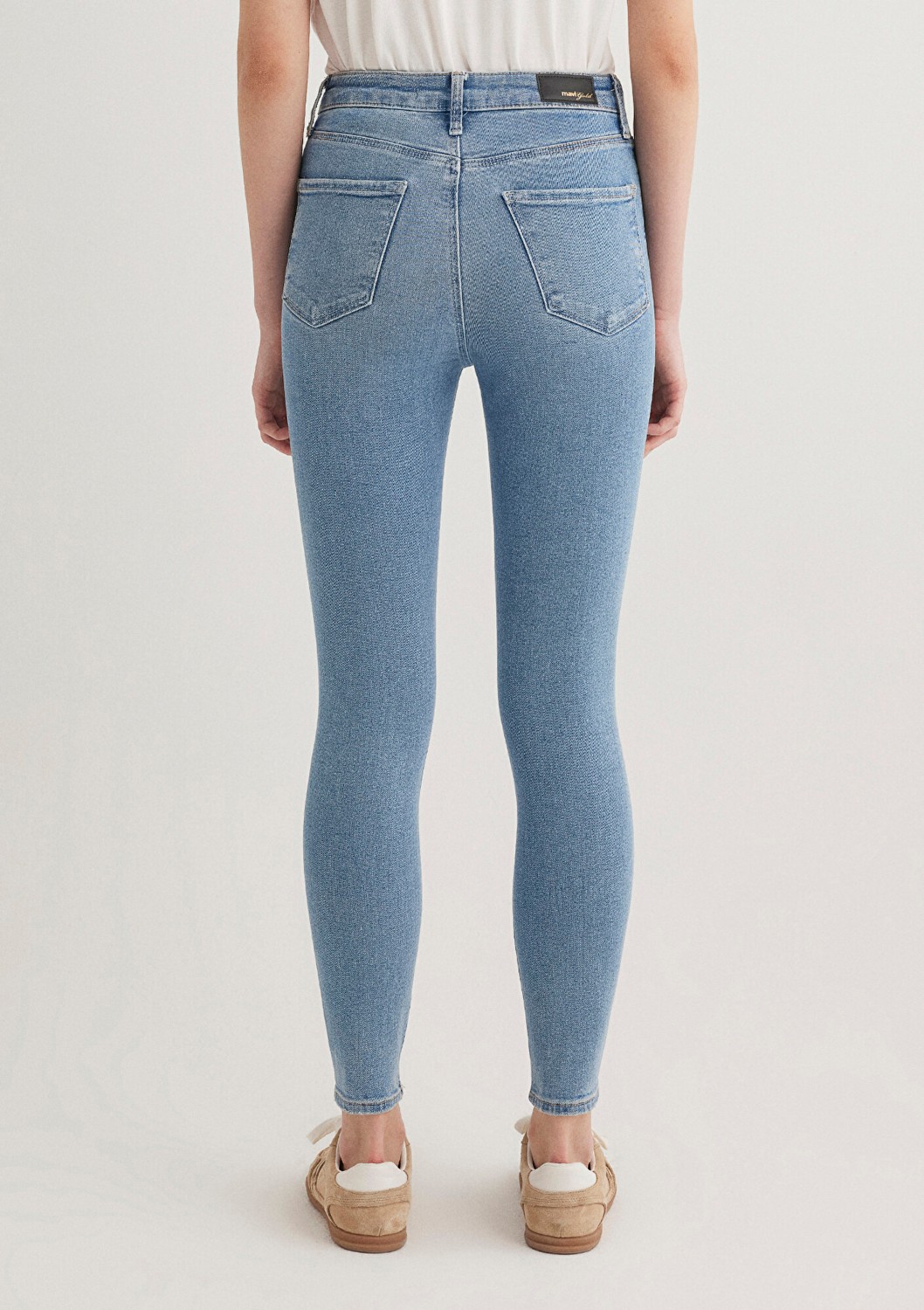 Mavi Serenay Gold Shape Puslu Indigo Mavisi Jean Pantolon 100980-80533 görsel 4
