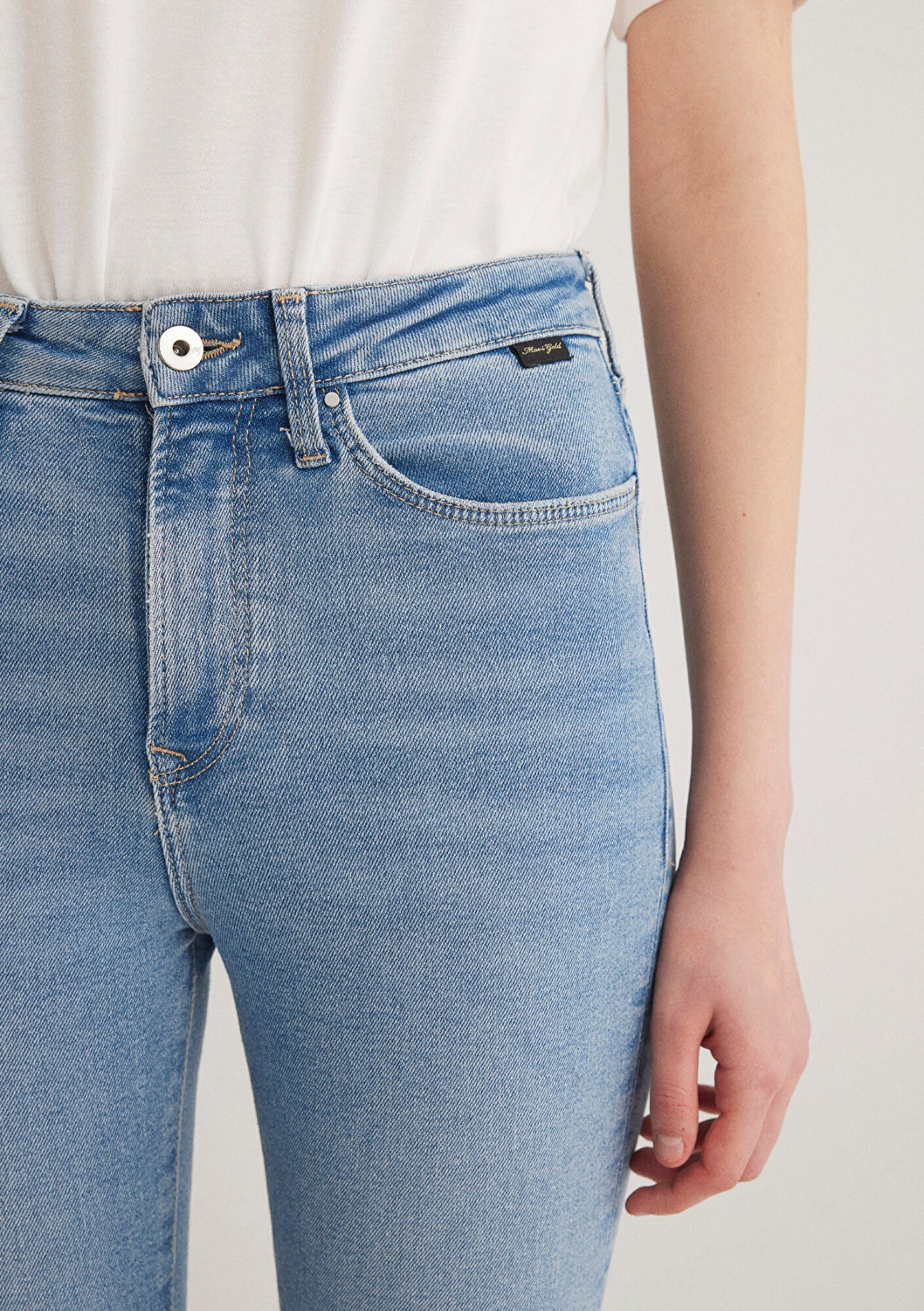 Mavi Serenay Gold Shape Puslu Indigo Mavisi Jean Pantolon 100980-80533 görsel 5