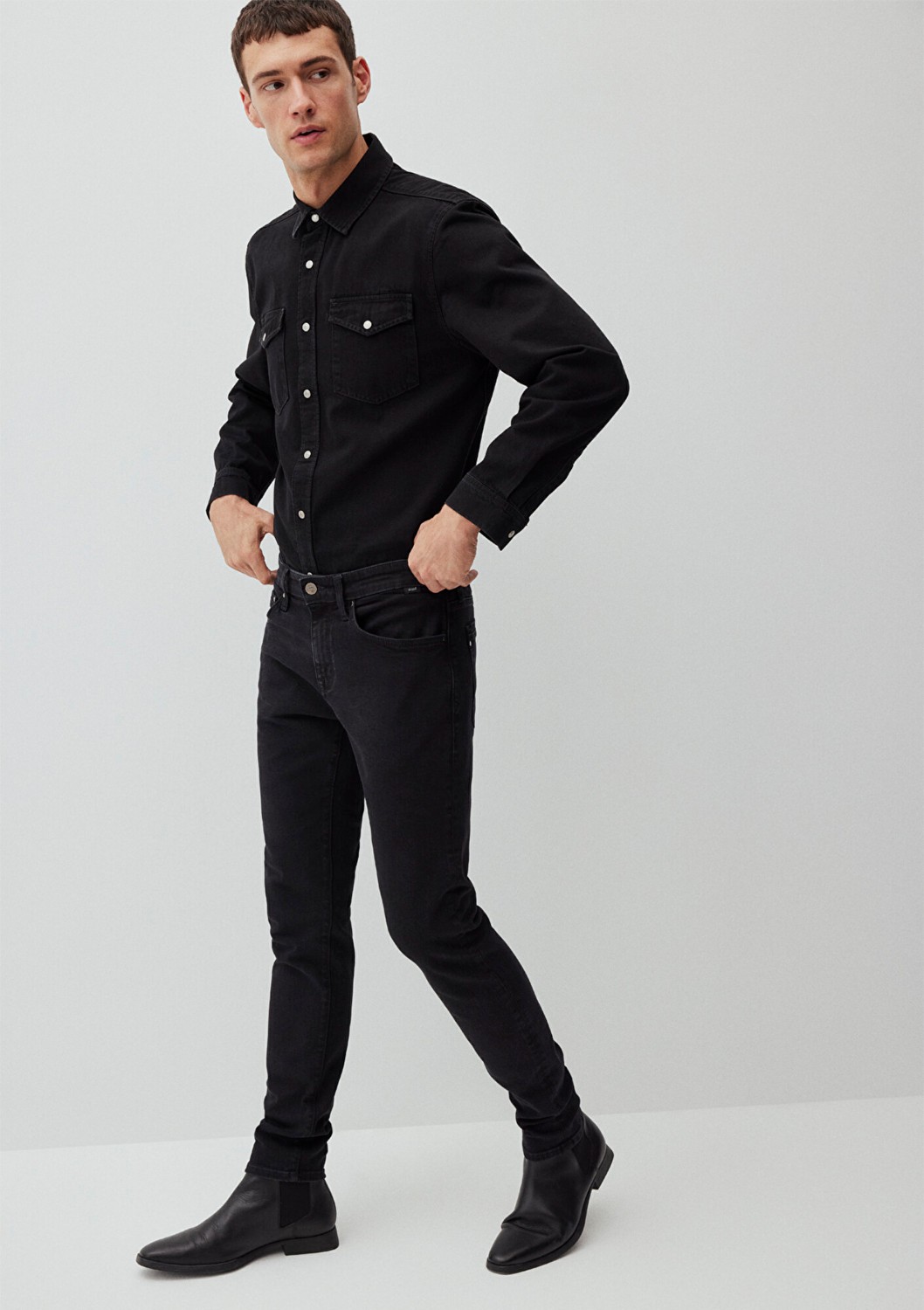 Mavi James Lux Black Antrasit Jean Pantolon 0042487866 görsel 2