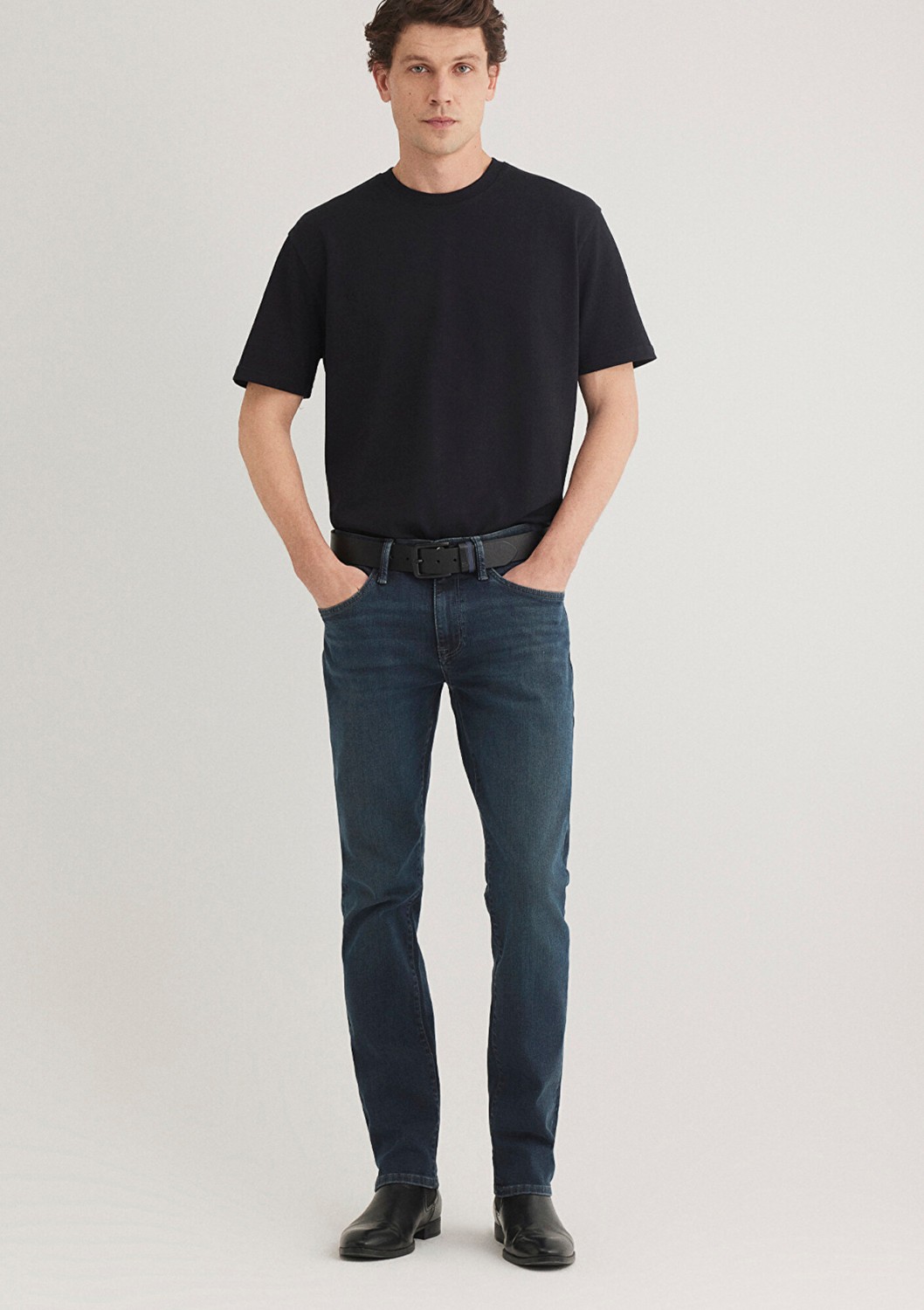 Mavi Marcus Lux Black Puslu Koyu Mavi Jean Pantolon 0035189351