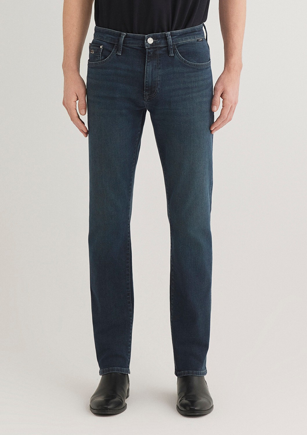 Mavi Marcus Lux Black Puslu Koyu Mavi Jean Pantolon 0035189351 görsel 4