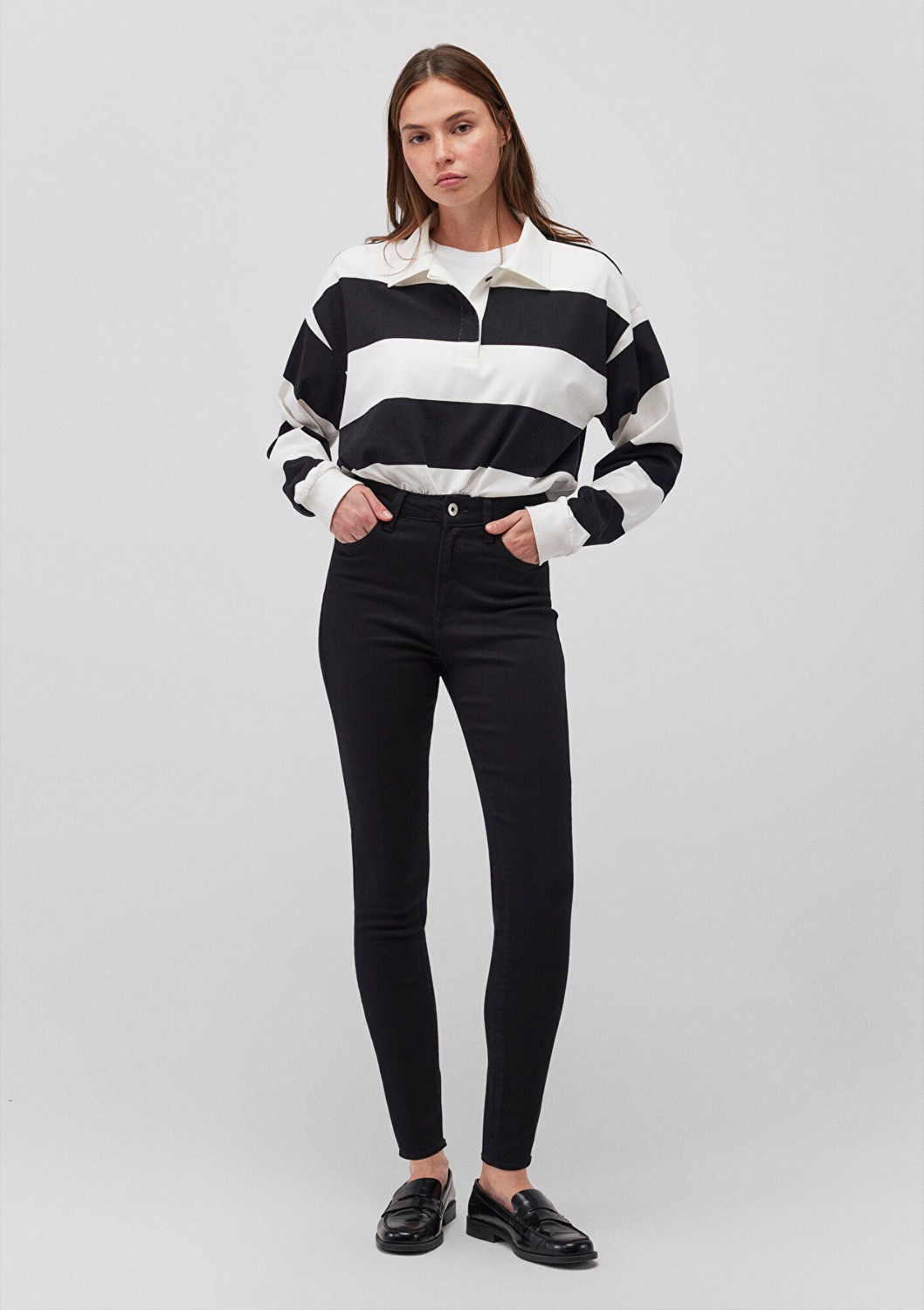 Mavi Serenay Gold Shape Siyah Jean Pantolon 100980-35248 görsel 2