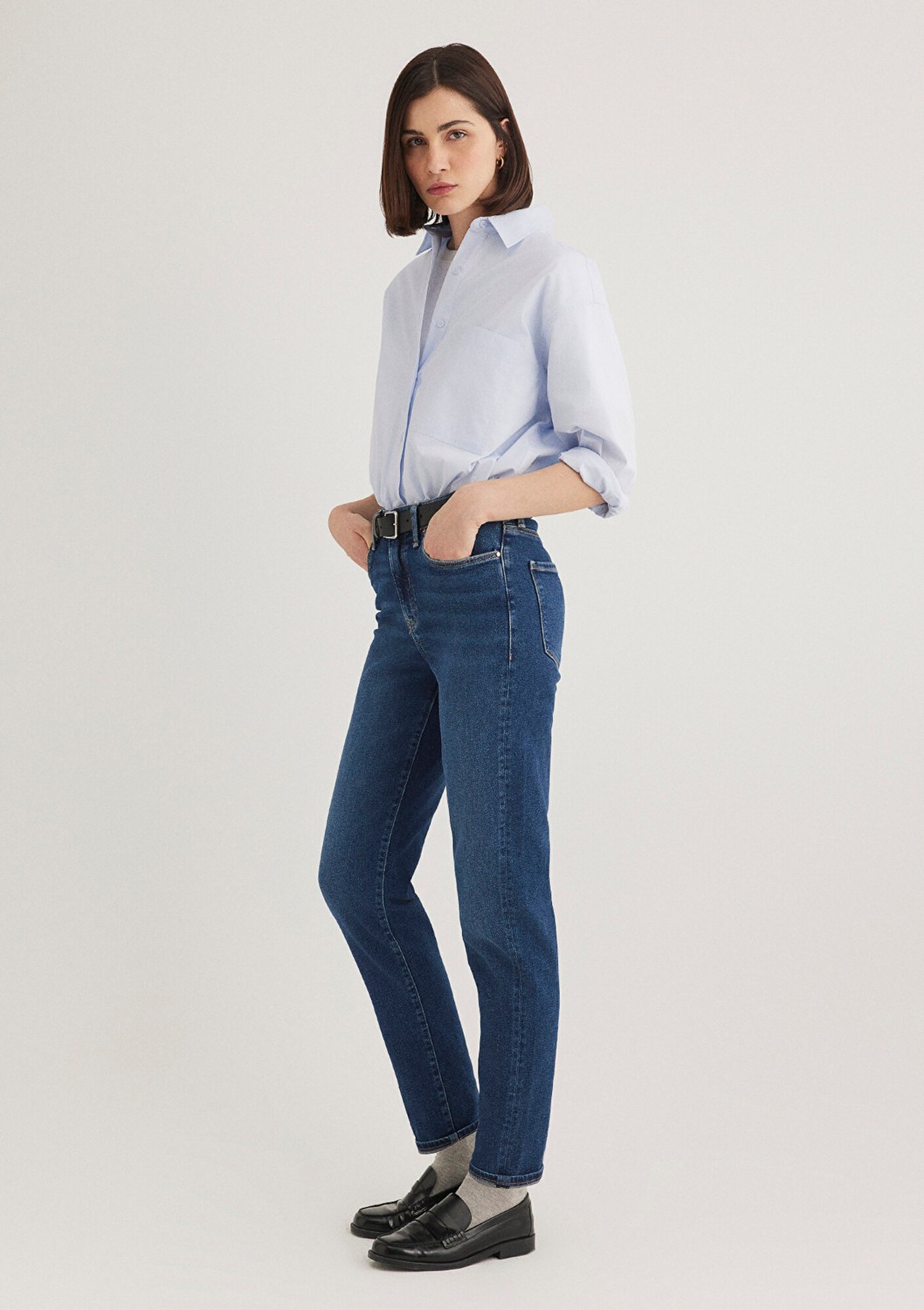 Mavi Cindy Gold Shape Koyu Mavi Jean Pantolon 100277-33687 görsel 2