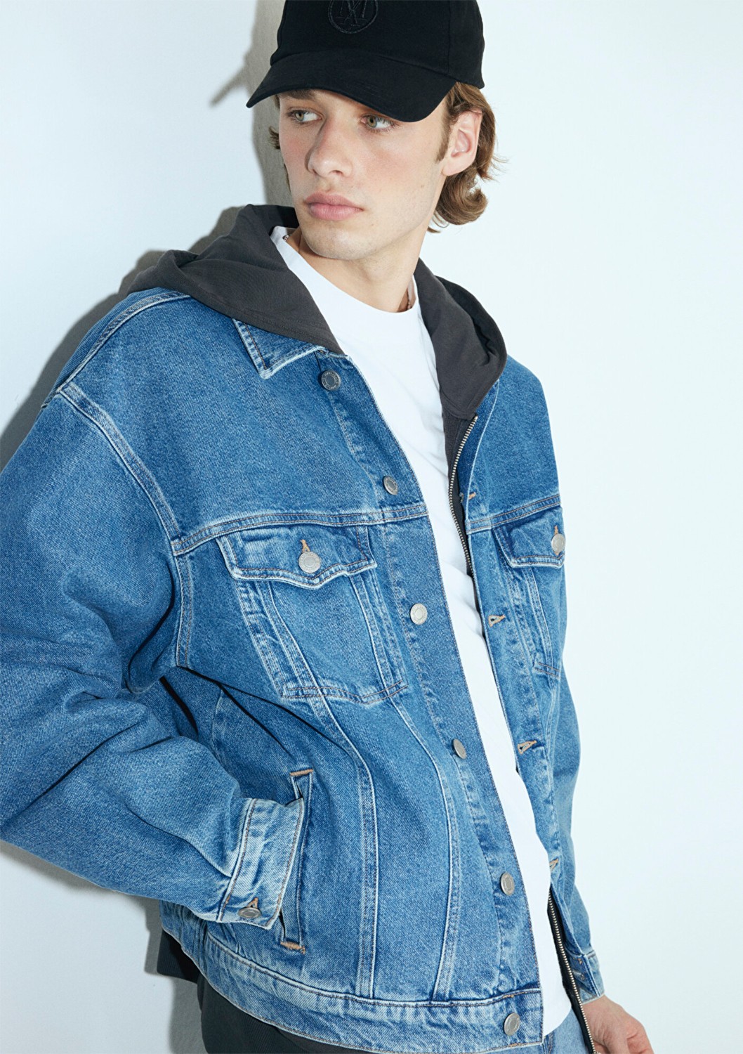 Mavi Ryan 90lar İndigo Mavisi Jean Ceket Erkek Cepli Normal Kesim 2XL Uzun Kol