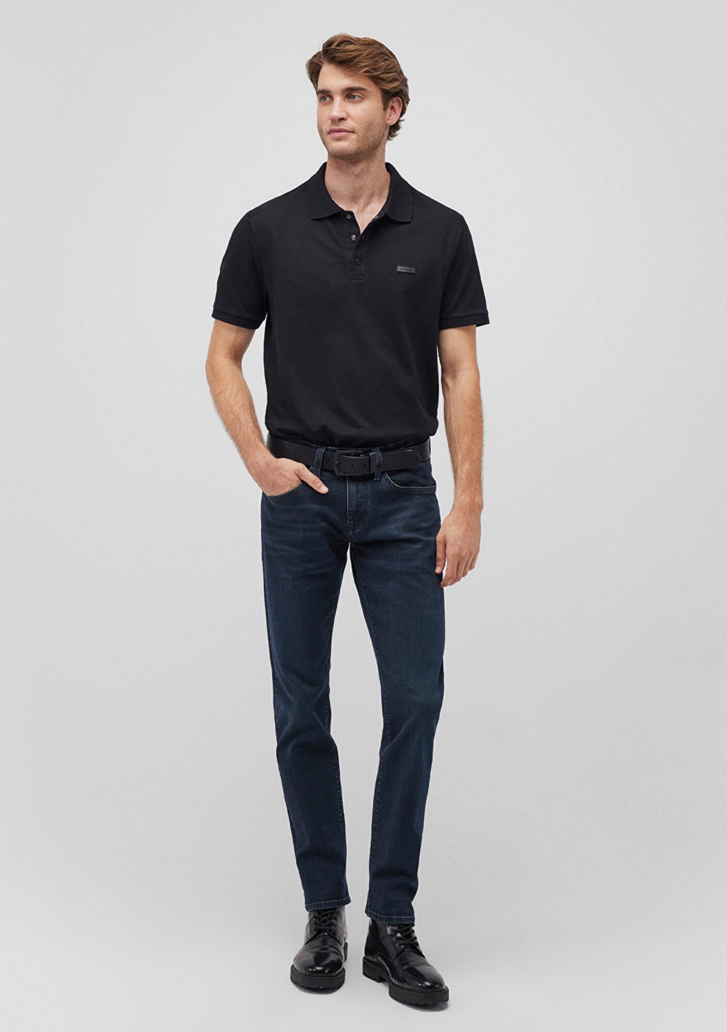 Mavi Jake Lux Black Puslu Vintage Koyu Mavi Jean Pantolon 0042287868 görsel 2