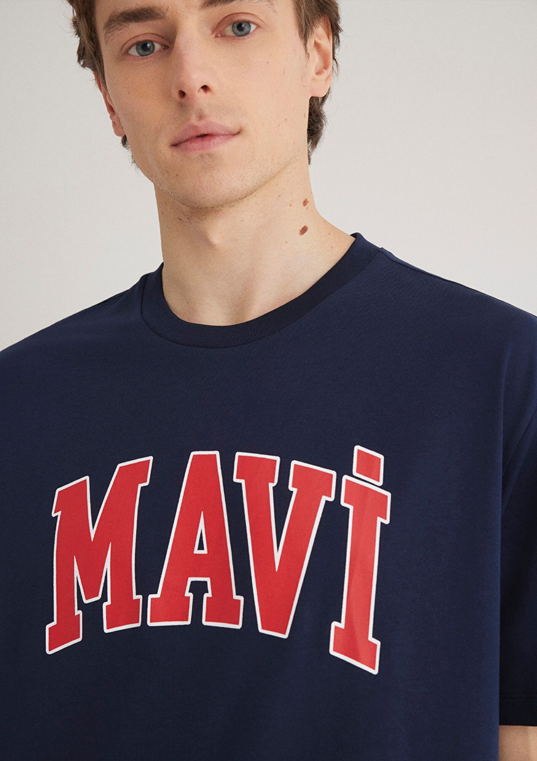 Mavi Logo Baskılı Lacivert Tişört 0611711-84371 görsel 5