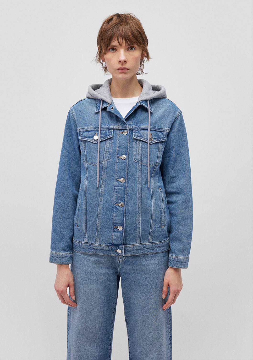 Mavi Karla 90lar Indigo Mavisi Jean Ceket 110154-85296 görsel 4