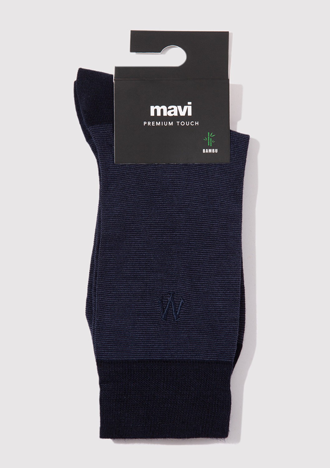 Mavi Mühür Logo Baskılı Lacivert Soket Çorap 0911365-25723 görsel 2