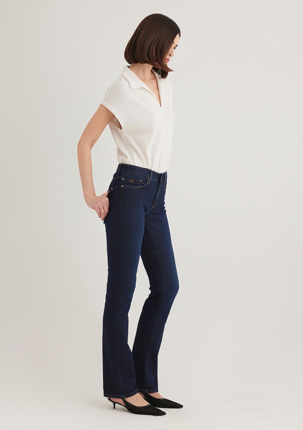 Mavi Mona Gold Klasik İndigo Mavisi Jean Pantolon 1049733699 görsel 2