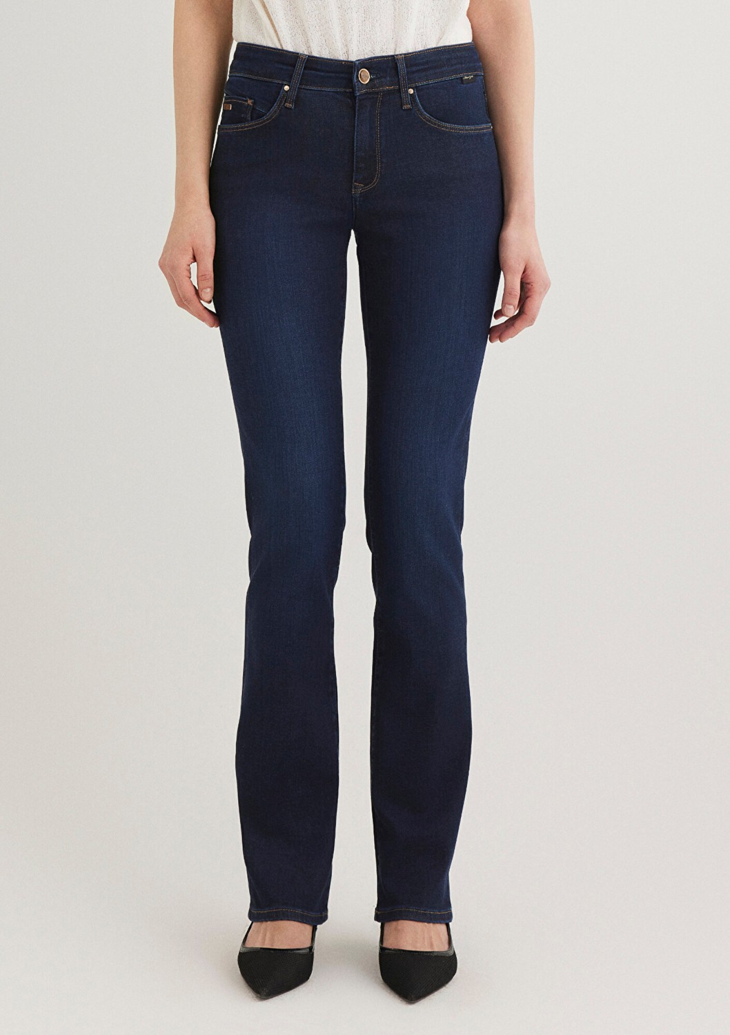 Mavi Mona Gold Klasik İndigo Mavisi Jean Pantolon 1049733699 görsel 4