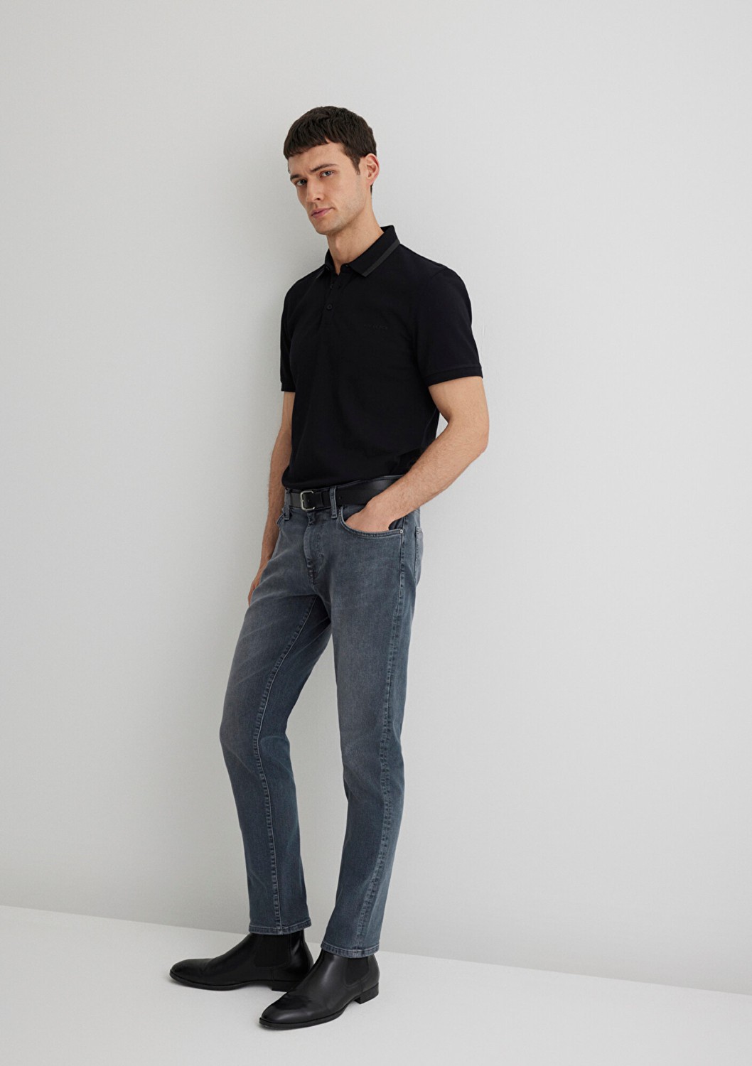 Mavi Marcus Mavi Black Puslu Vintage Gri Smoke Jean Pantolon 0035189345 görsel 3