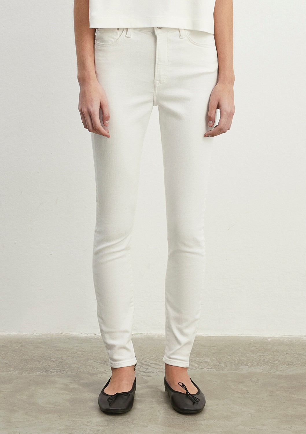 Mavi Serenay Gold Shape Beyaz Jean Pantolon 100980-83673 görsel 4