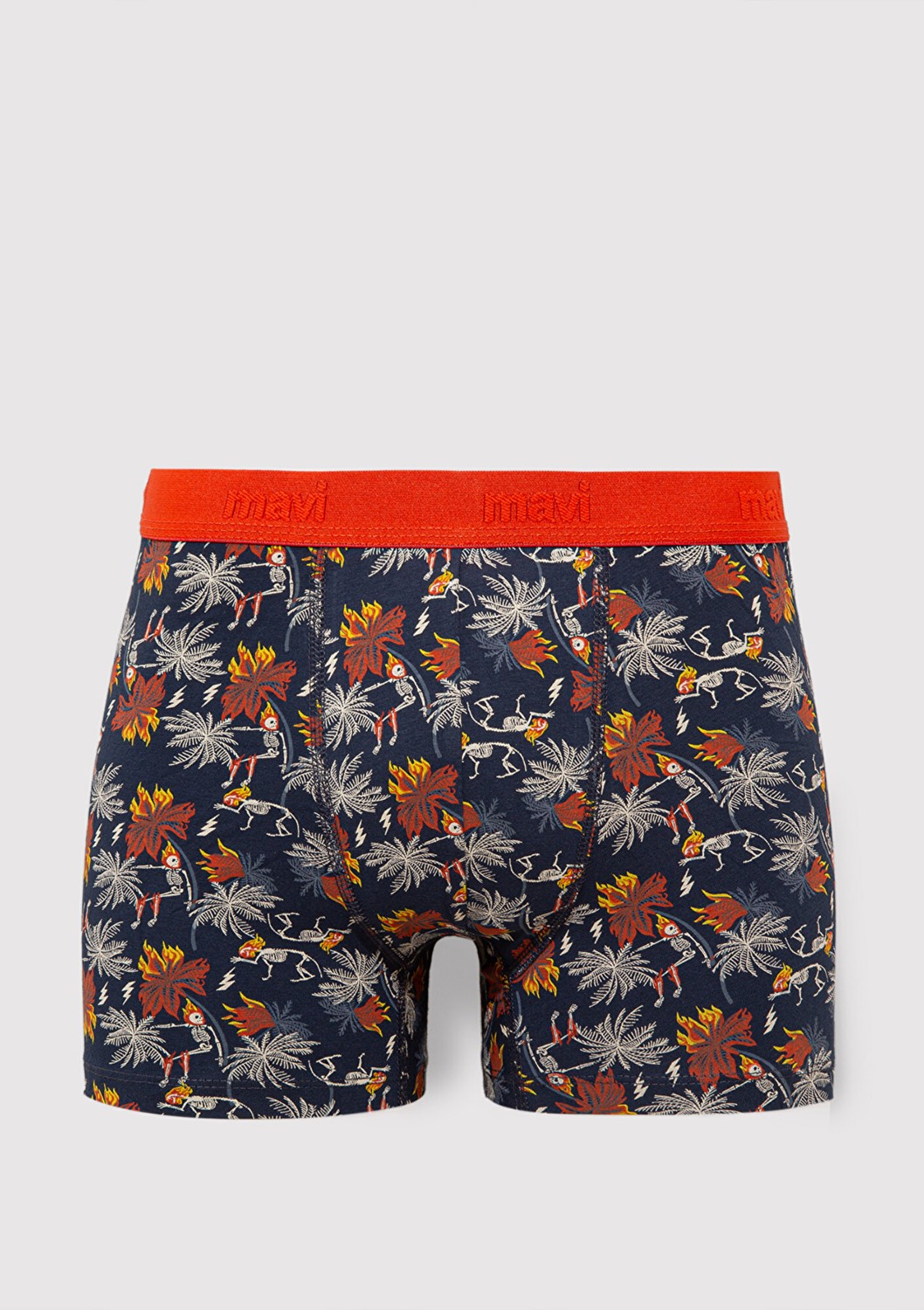 Mavi Baskılı Lacivert Boxer 092655-85585