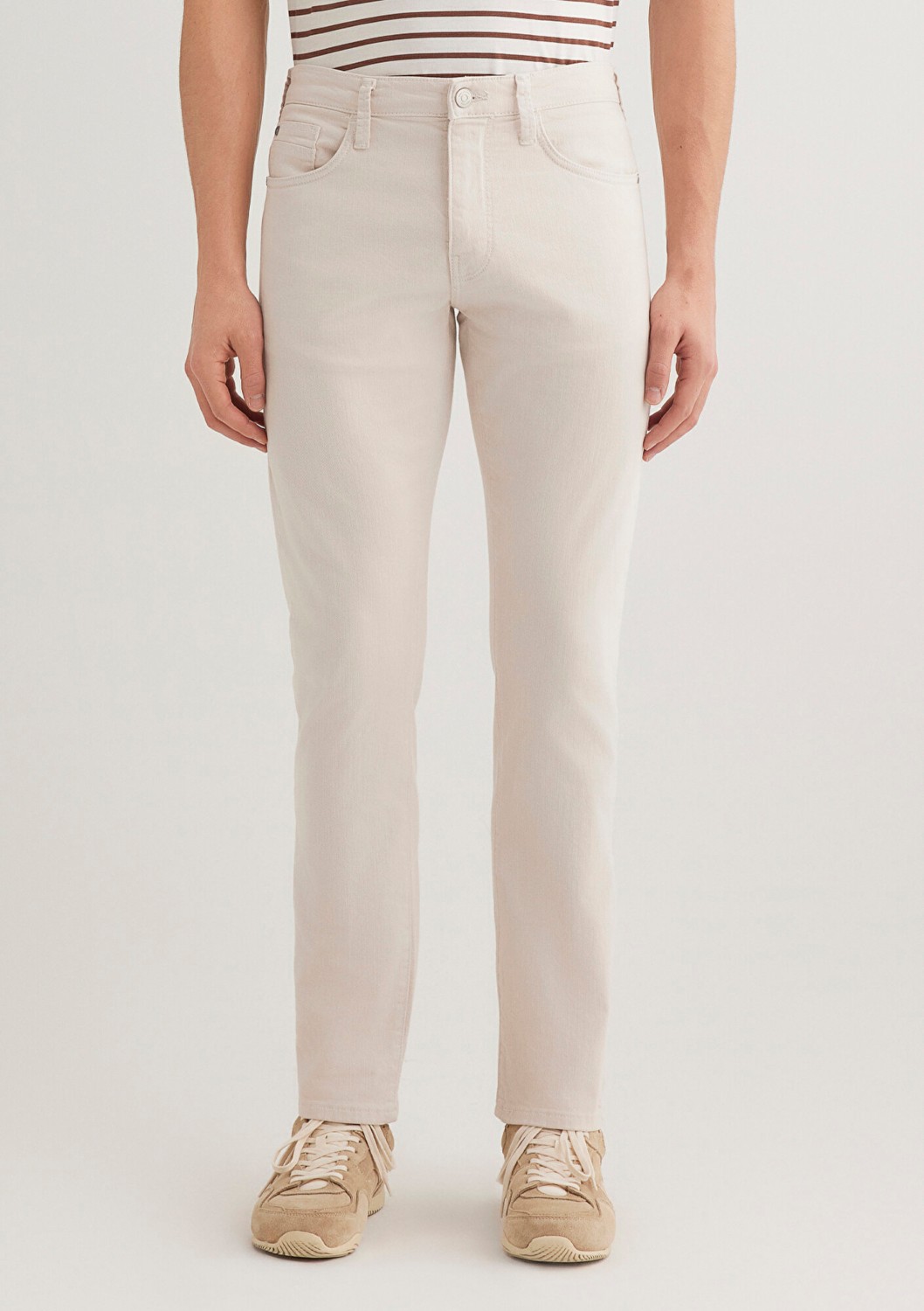 Mavi Jake Ekru Comfort Gabardin Pantolon 0042222763 görsel 4