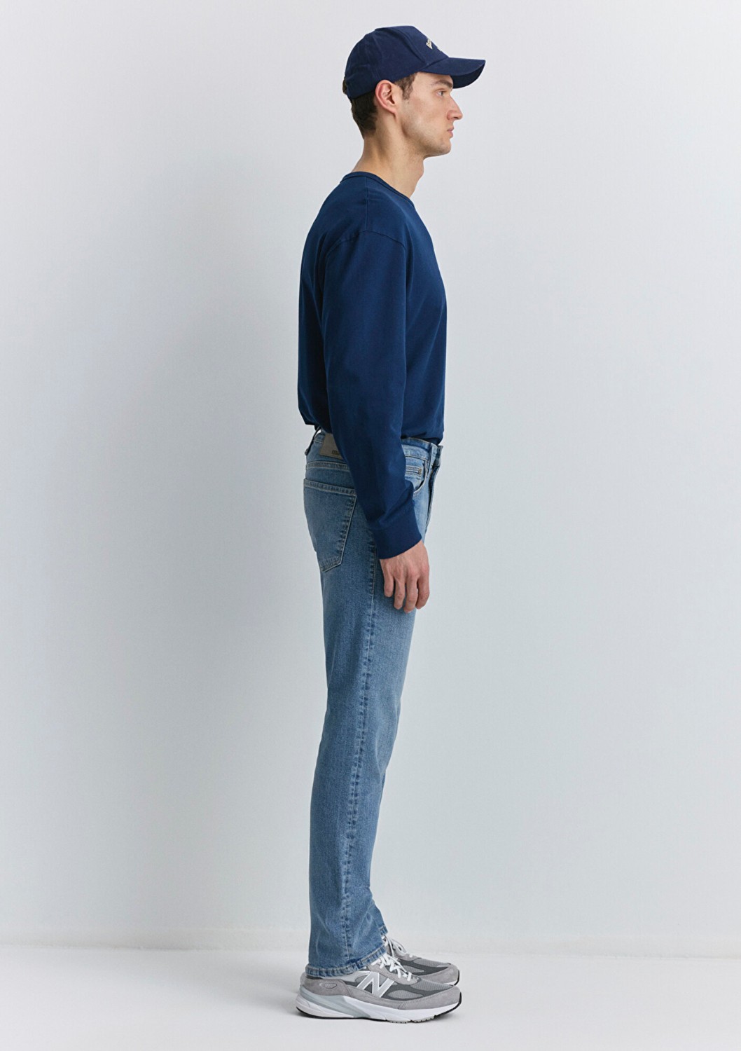 Mavi Hunter 90LAR Puslu Vintage Açık Mavi Jean Pantolon 0020289268 görsel 5