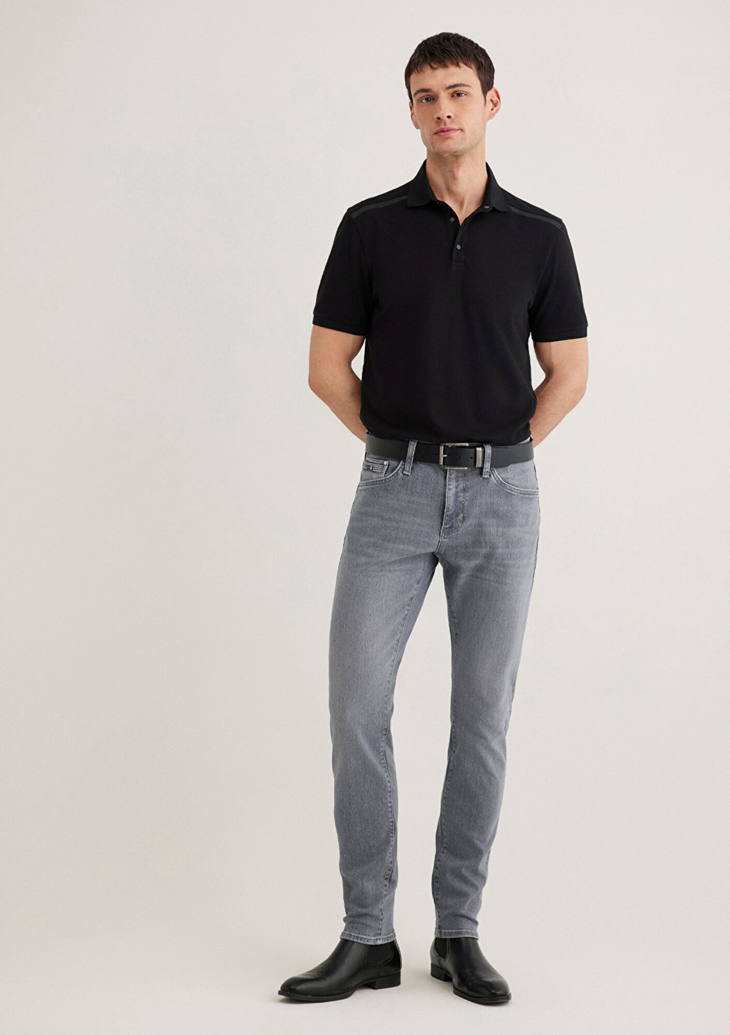 Mavi James Lux Black Gri Mavi Smoke Jean Pantolon 0042489350 görsel 2