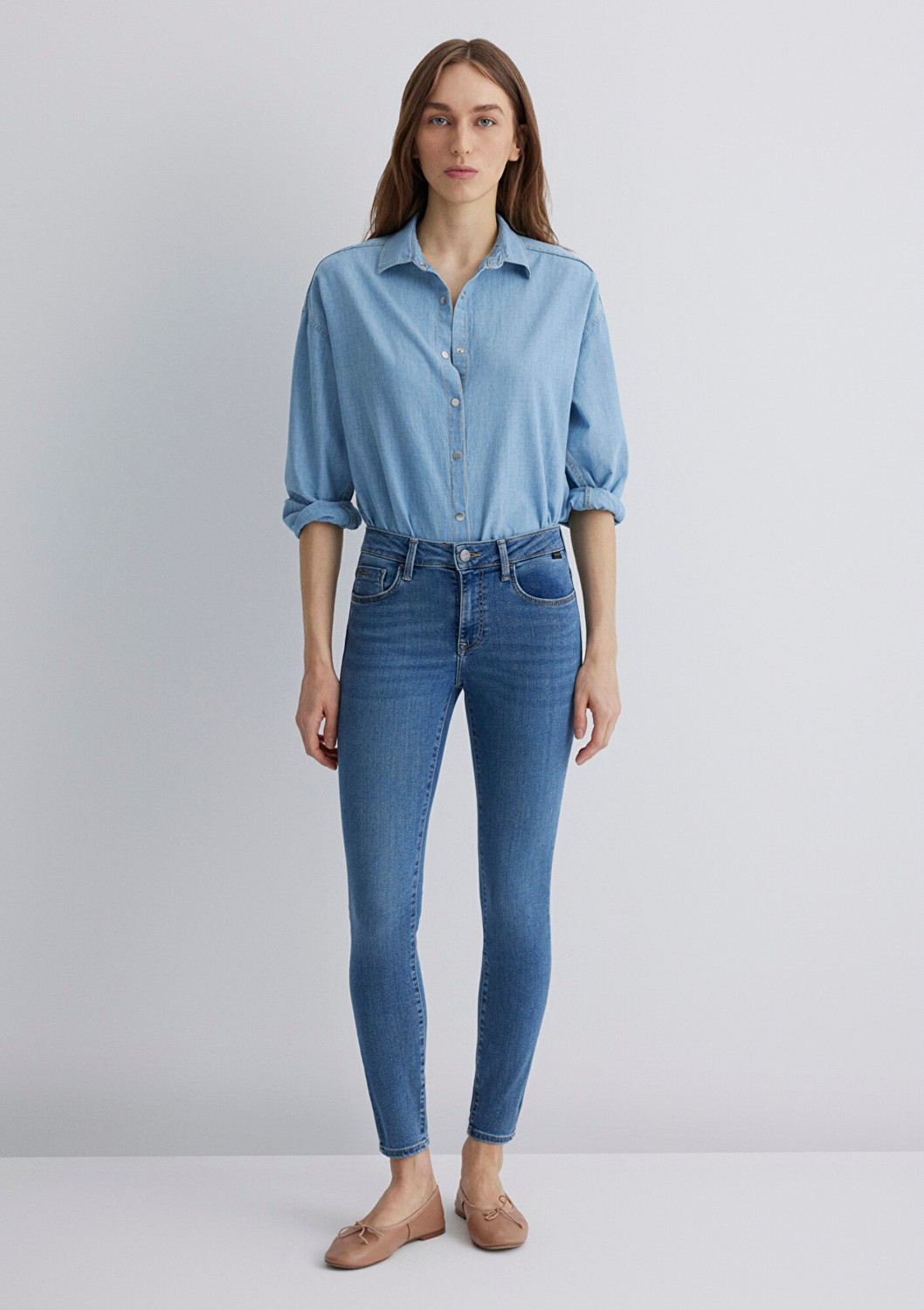 Mavi Tess Gold Premium Vintage Indigo Mavisi Jean Pantolon 100328-89570 görsel 3