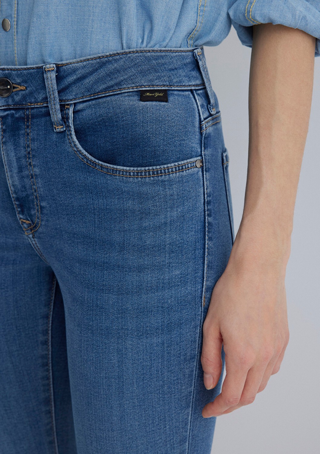 Mavi Tess Gold Premium Vintage Indigo Mavisi Jean Pantolon 100328-89570 görsel 5