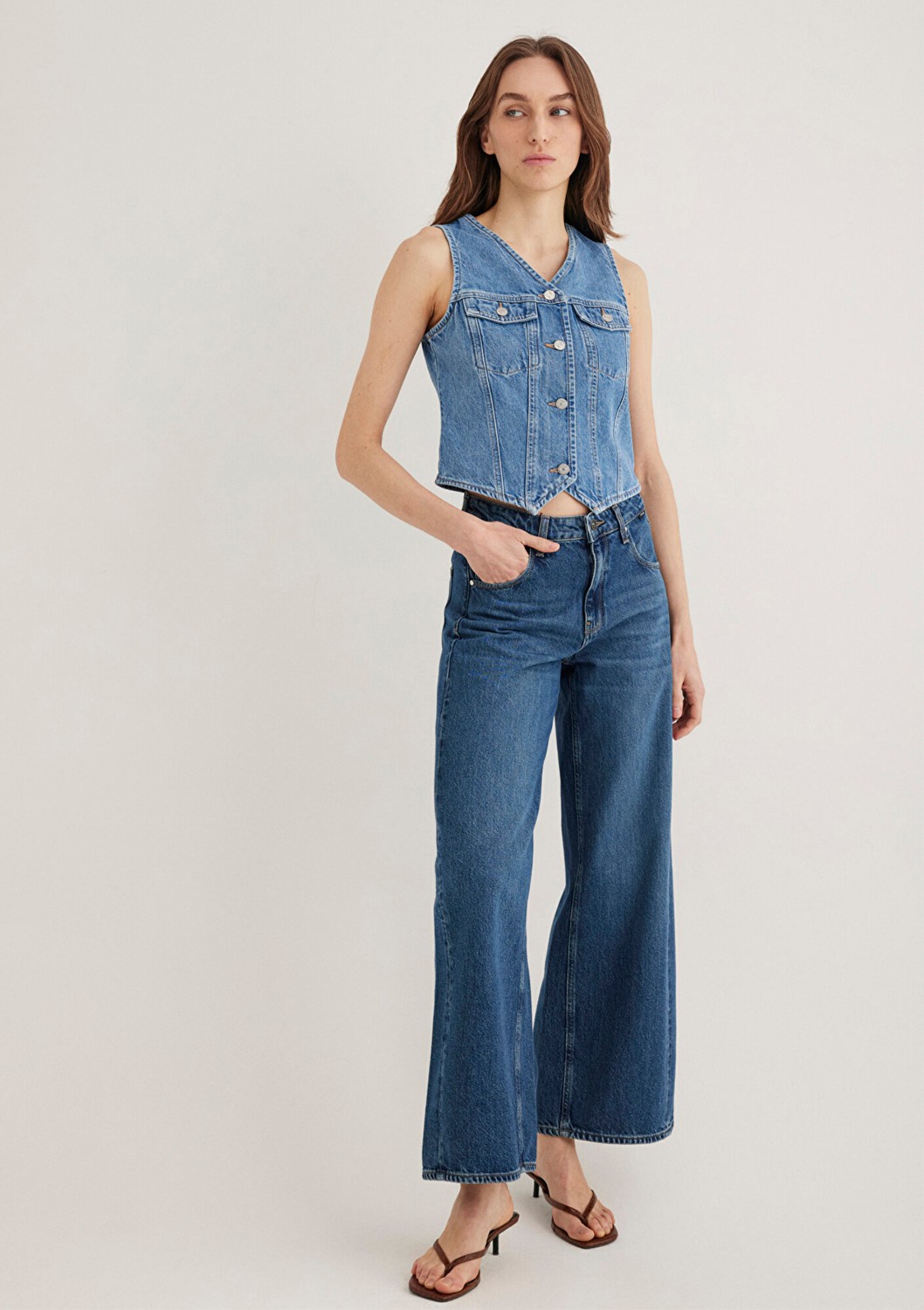 Mavi Venus Real Blue Indigo Mavisi Jean Yelek 110911-89155 görsel 2
