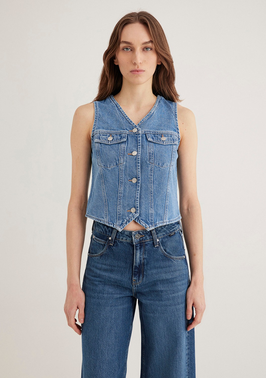 Mavi Venus Real Blue Indigo Mavisi Jean Yelek 110911-89155 görsel 3