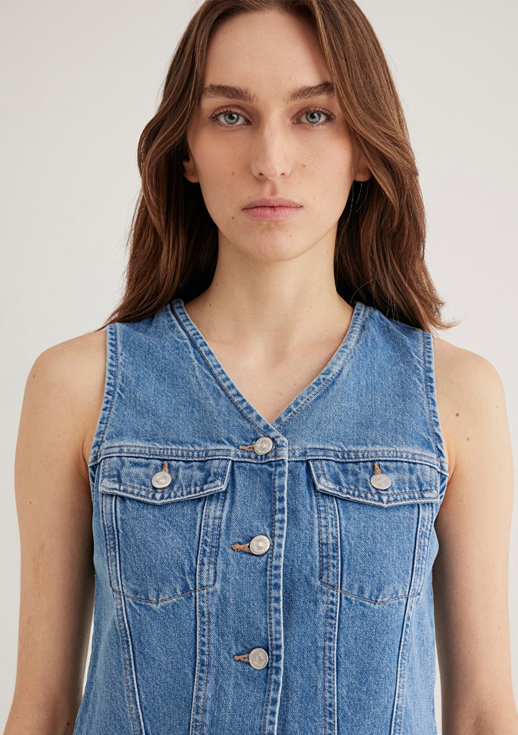 Mavi Venus Real Blue Indigo Mavisi Jean Yelek 110911-89155 görsel 5